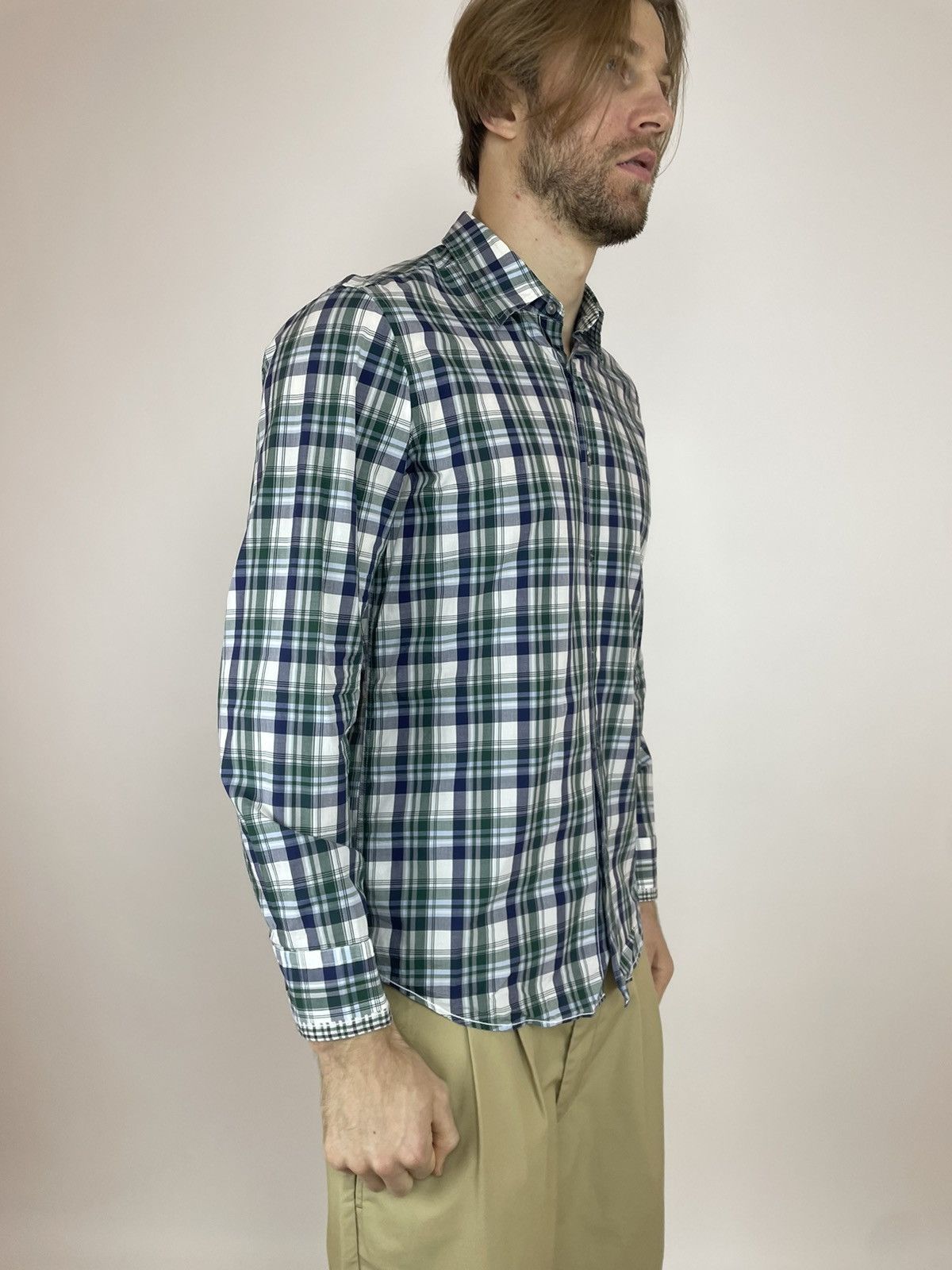 Hugo Boss HUGO BOSS Plaid shirt long sleeve size L Size US L / EU 52-54 / 3 - 5 Thumbnail