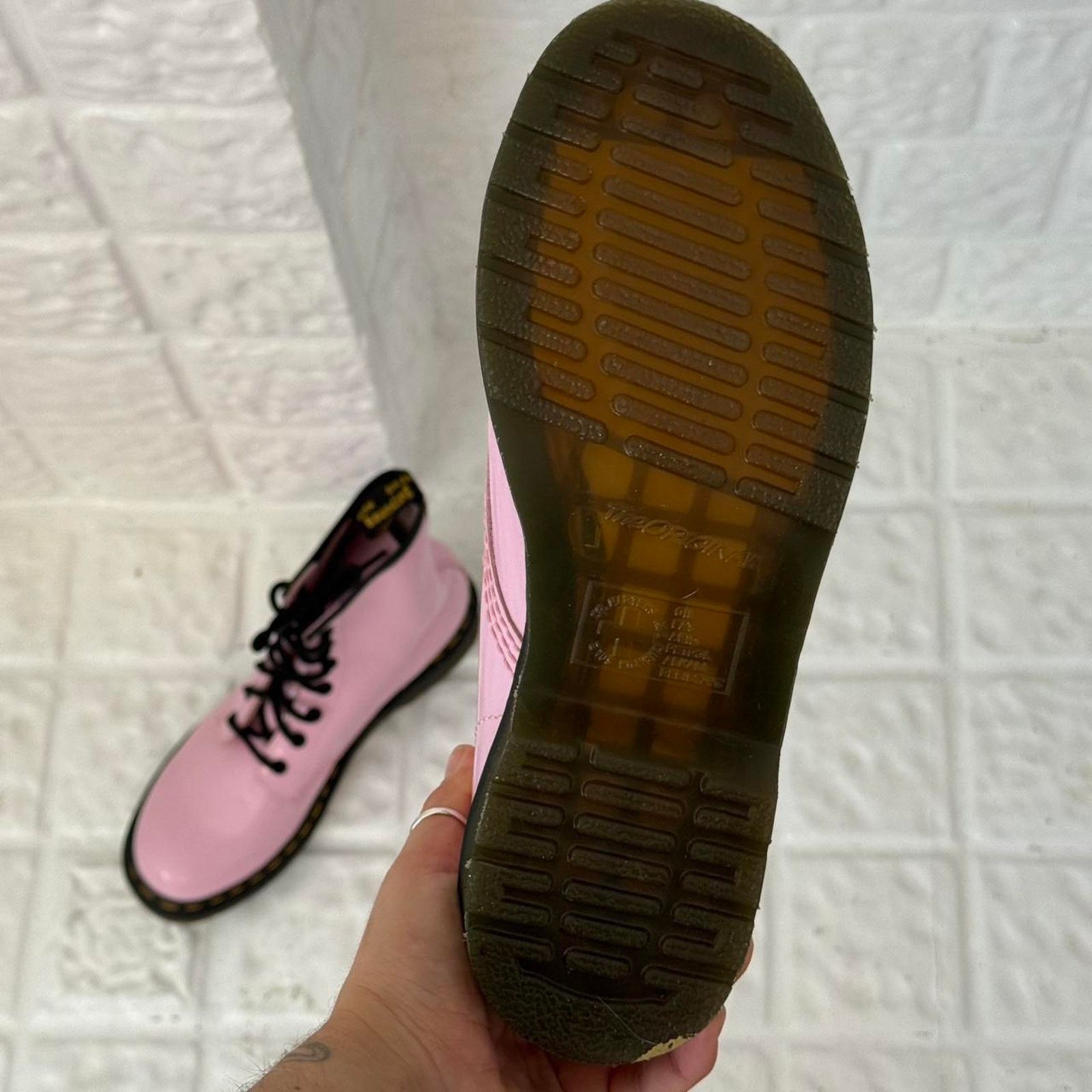 Dr. Martens ✿ ⋆｡ BRAND NEW Pink Dr. Martens 1460 Boots ⋆｡✿ Size US 8 / IT 38 - 4 Thumbnail