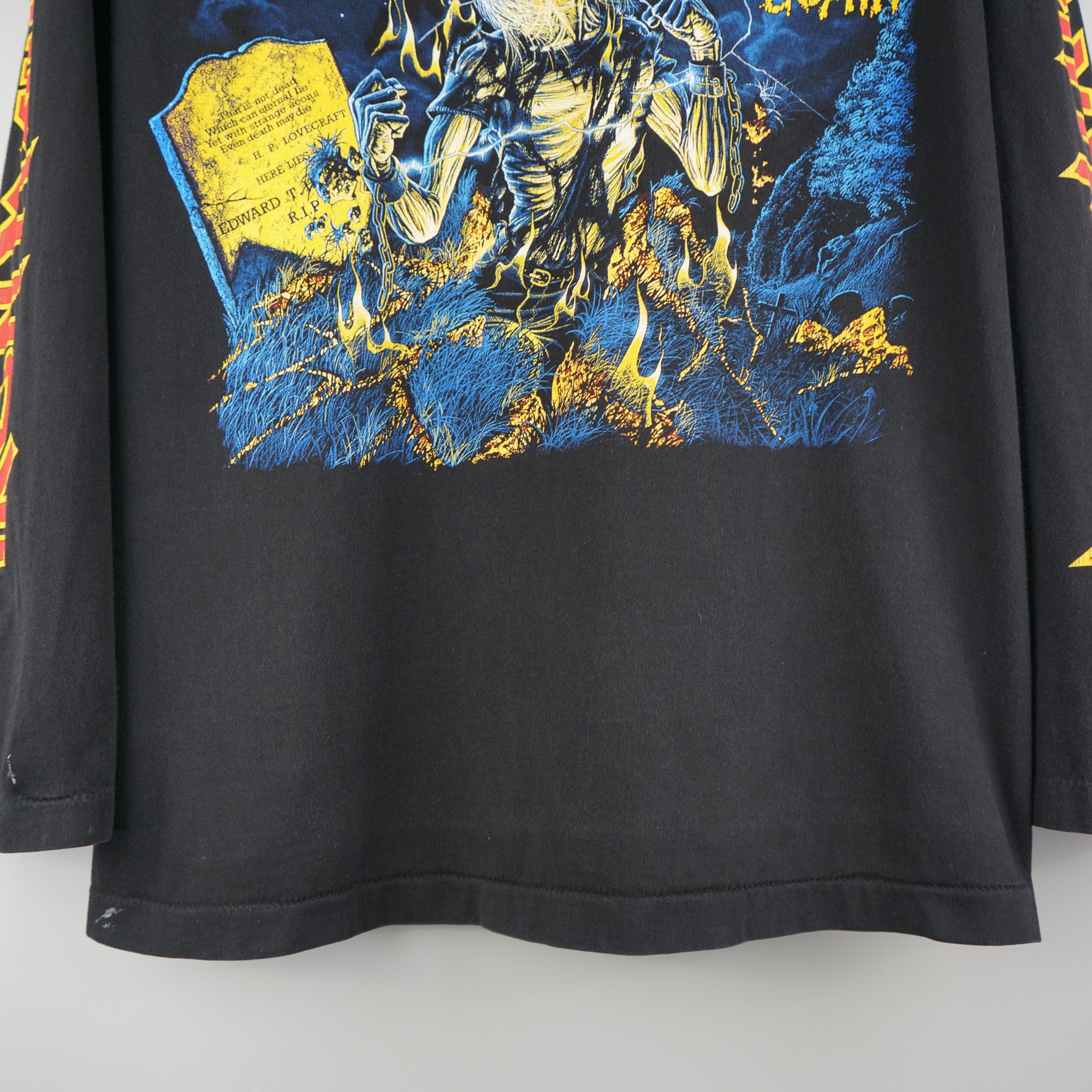 Band Tees × Vintage Vintage 1990s Iron Maiden T-Shirt Live After Death Size US XL / EU 56 / 4 - 3 Thumbnail