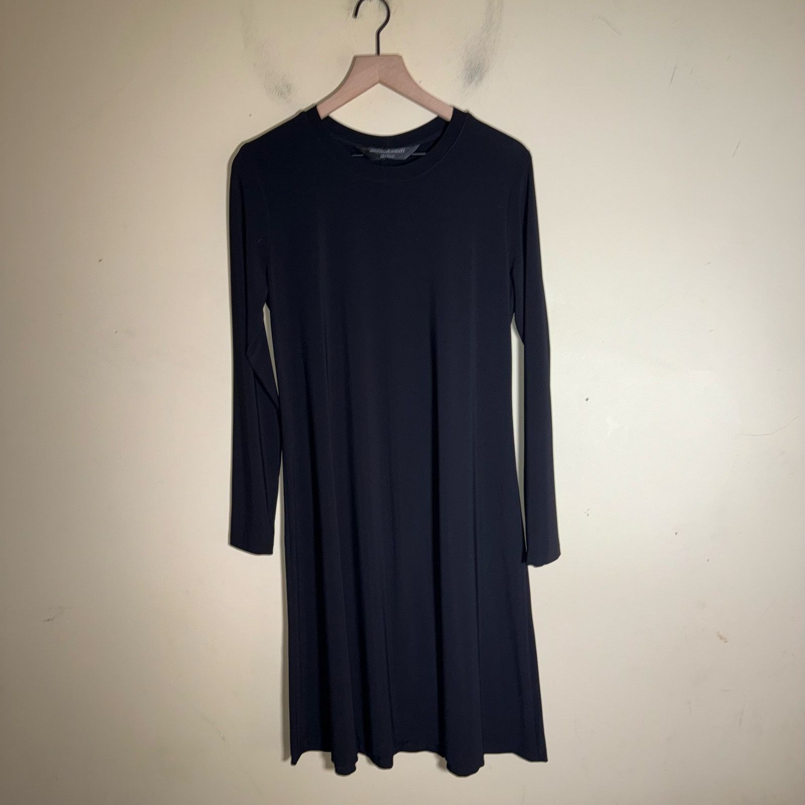 Norma Kamali NORMA KAMALI classic minimalist long sleeve shift dress L Size L / US 10 / IT 46 - 4 Thumbnail