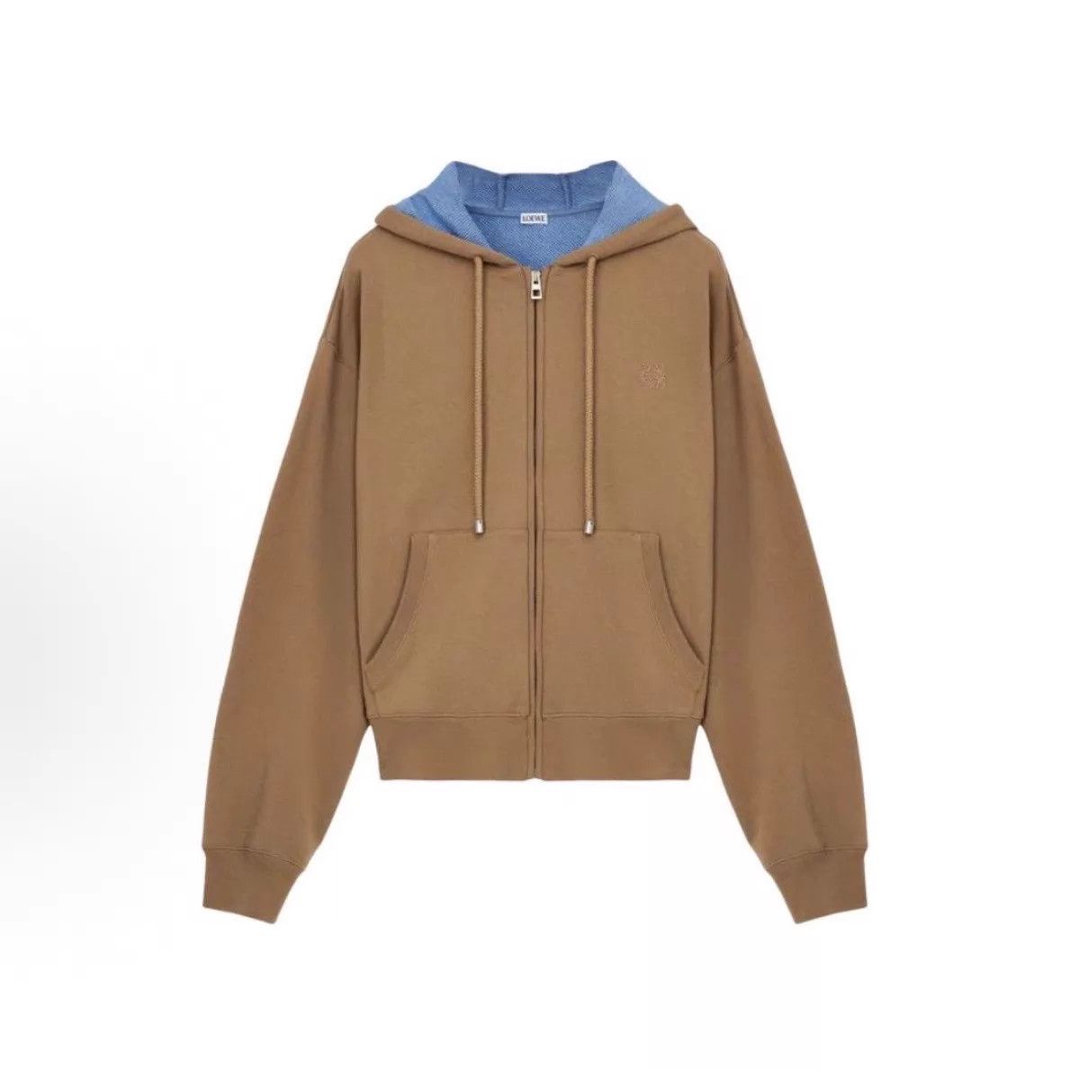 Loewe new logo embroidery zip-up jacket XL
