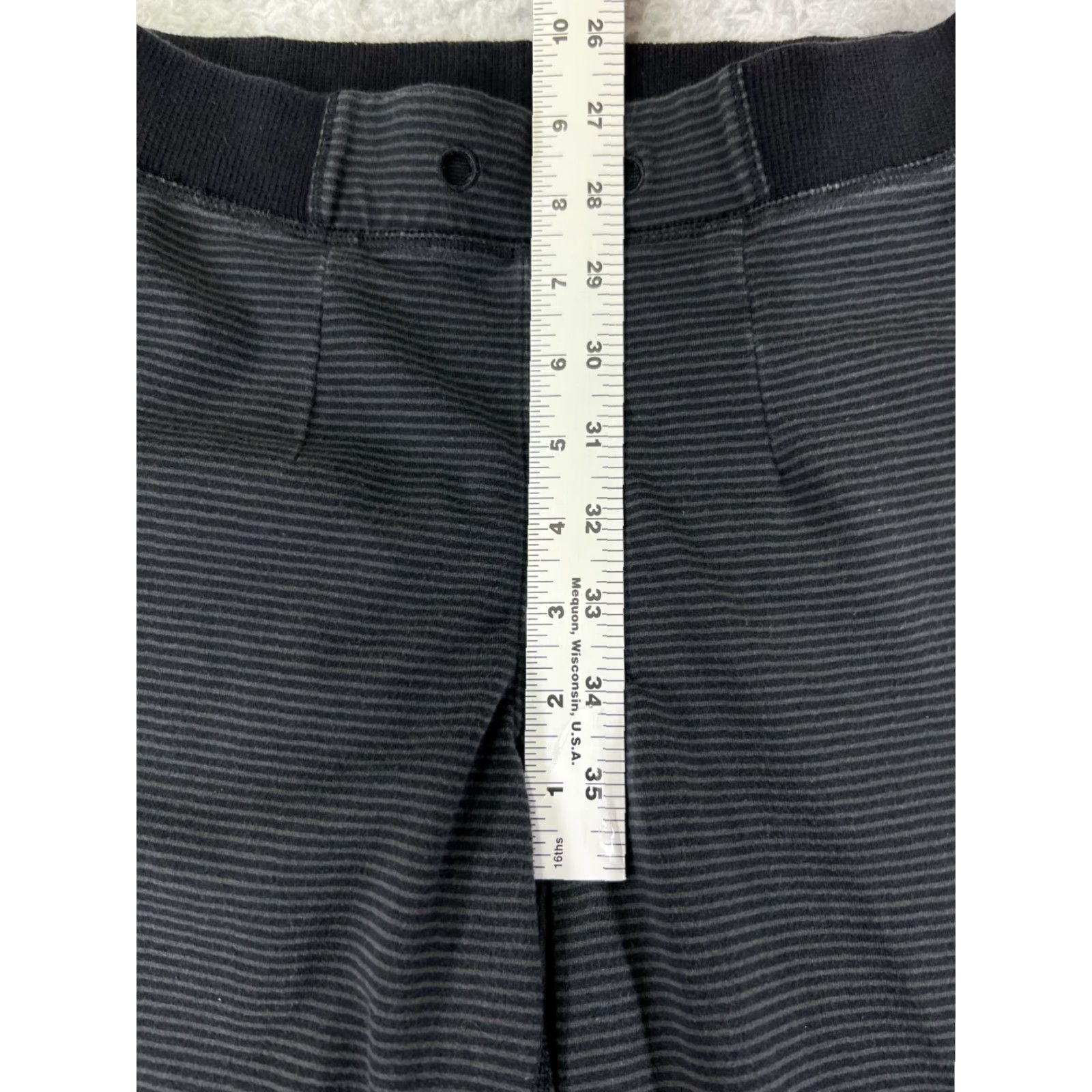 Lululemon Lululemon Pants Womens 4 Gray Striped Jogger Elastic Waist Pockets Yoga Run Cross Training Read Size 27" / US 4 / IT 40 - 7 Thumbnail