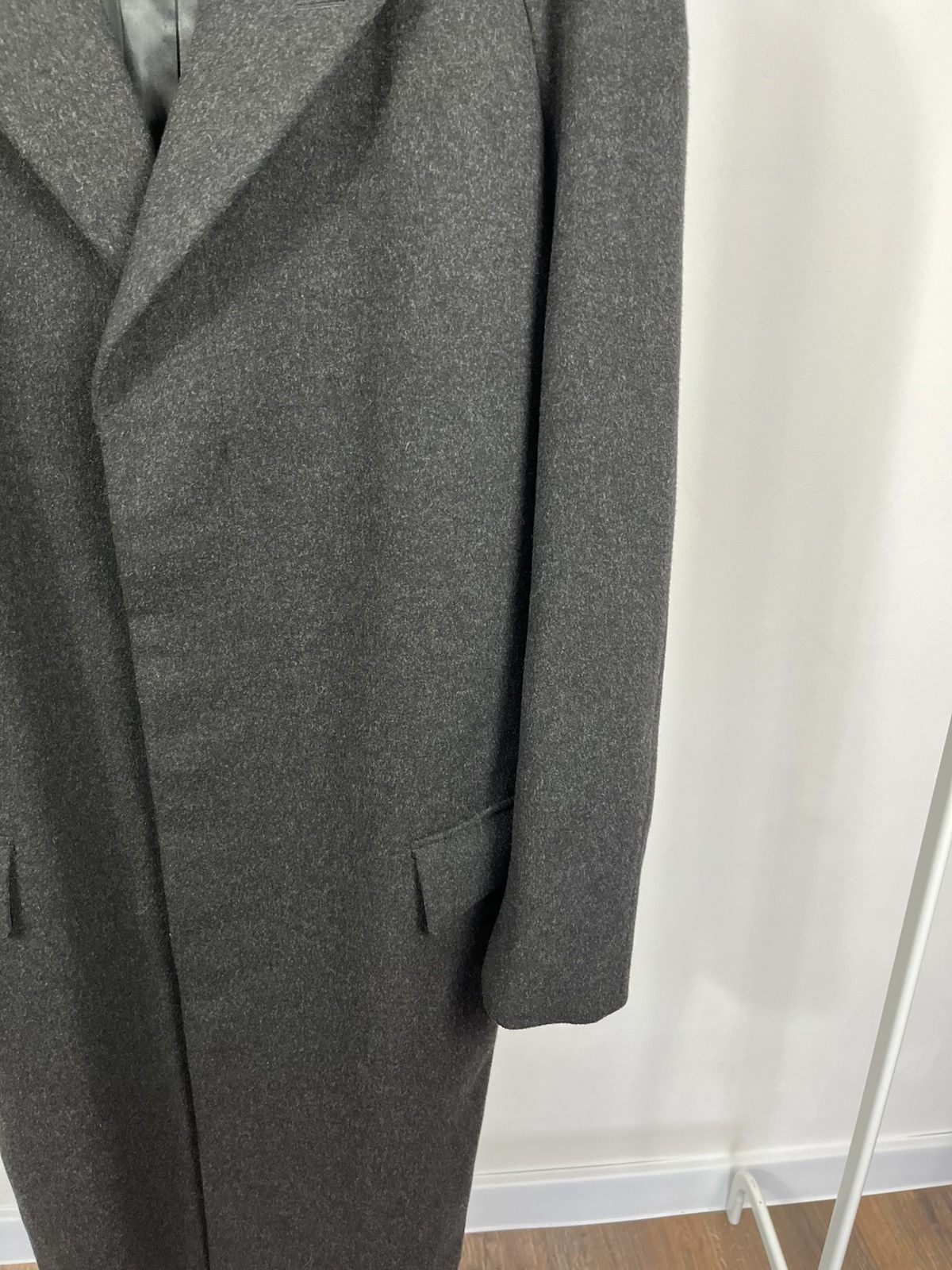 Other Vintage Men’s Wool Crombie Overcoat Wool Long Coat Size US XL / EU 56 / 4 - 4 Thumbnail