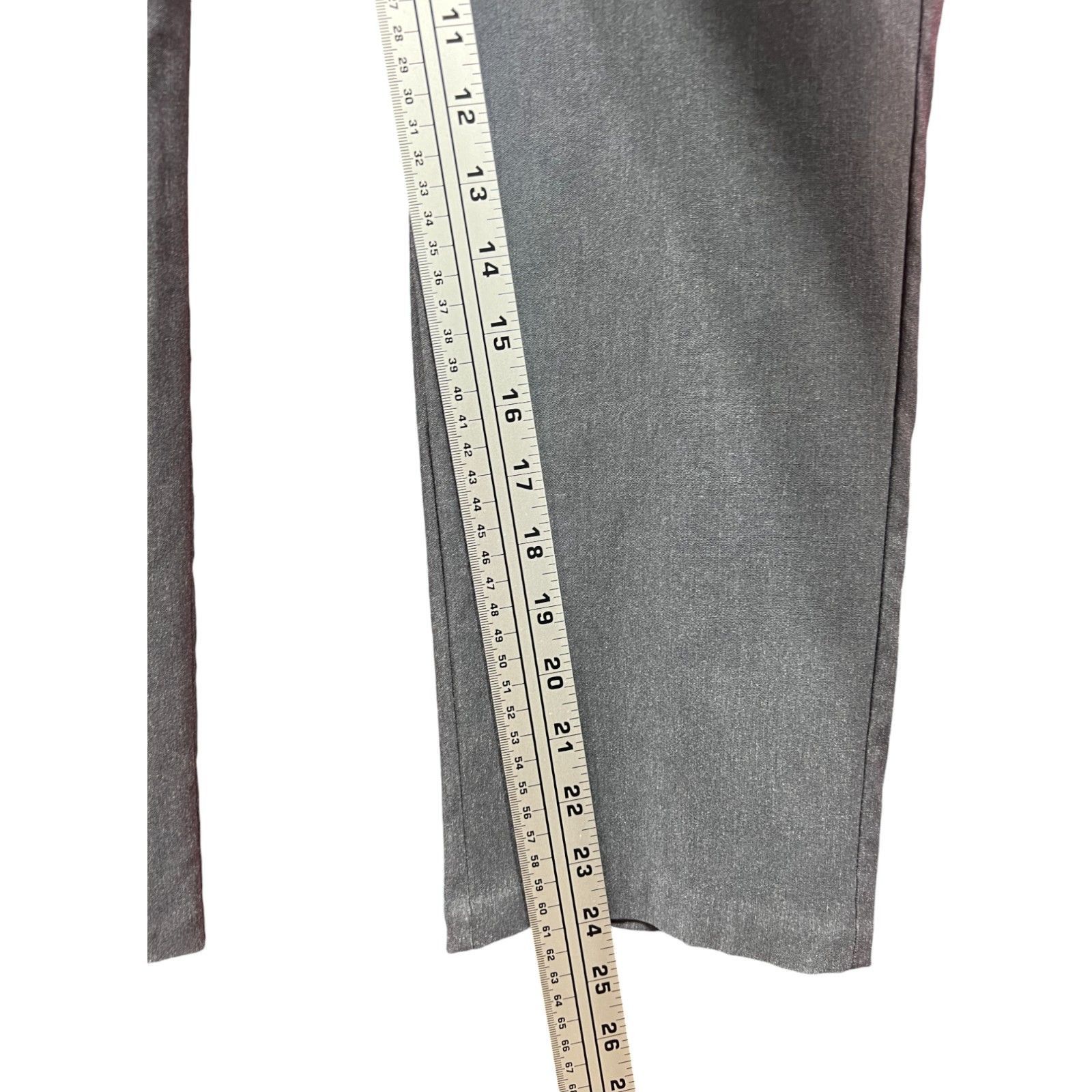 Worthington Worthington - Women's Mid-Rise Slim Leg Pants - Heather Gray Size 30" / US 8 / IT 44 - 6 Thumbnail