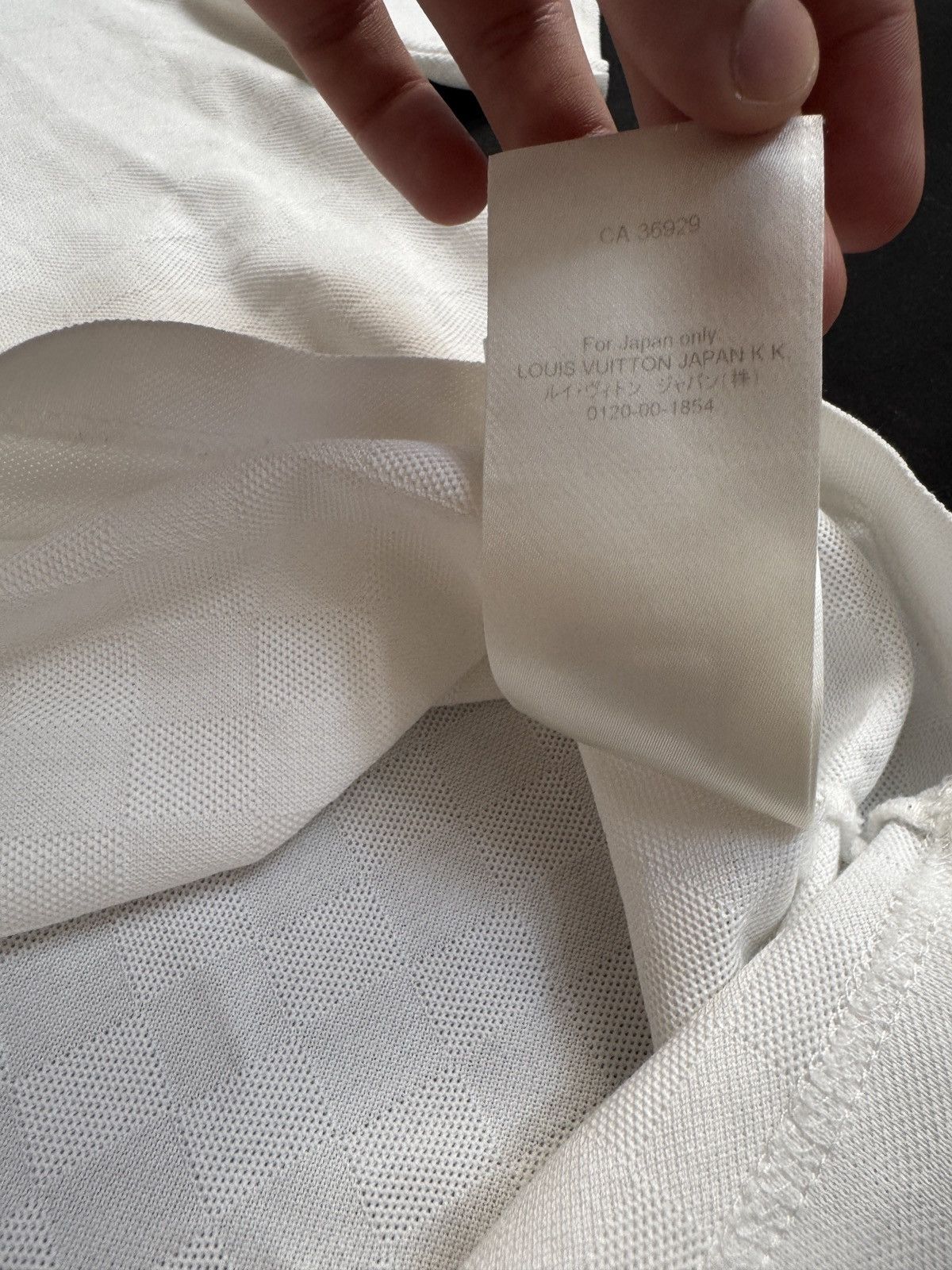 Louis Vuitton Louis Vuitton White Damier Tee Size US S / EU 44-46 / 1 - 9 Thumbnail