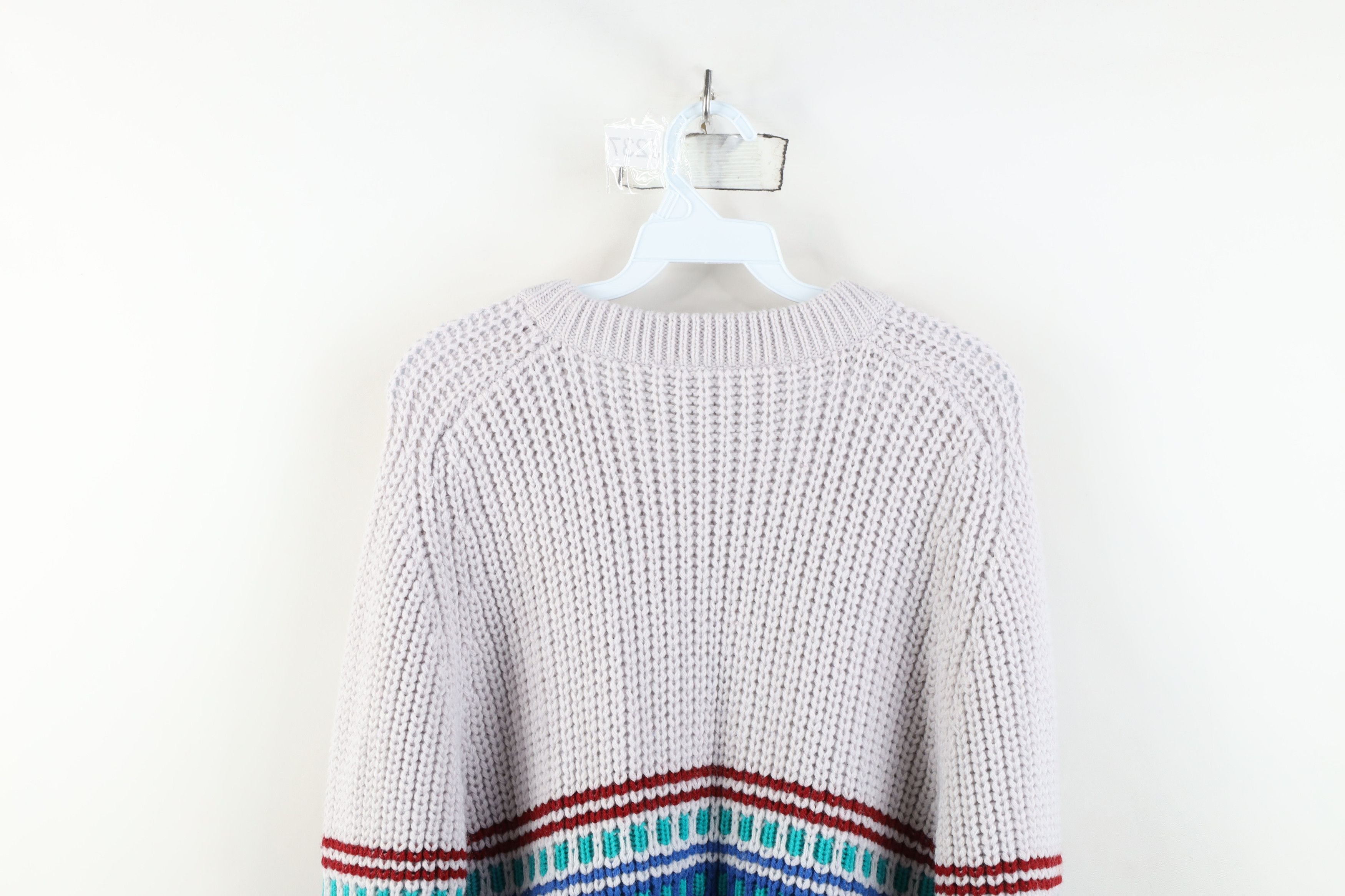 Vintage Vintage 90s Streetwear Chunky Ribbed Knit Crewneck Sweater Size US XL / EU 56 / 4 - 10 Thumbnail
