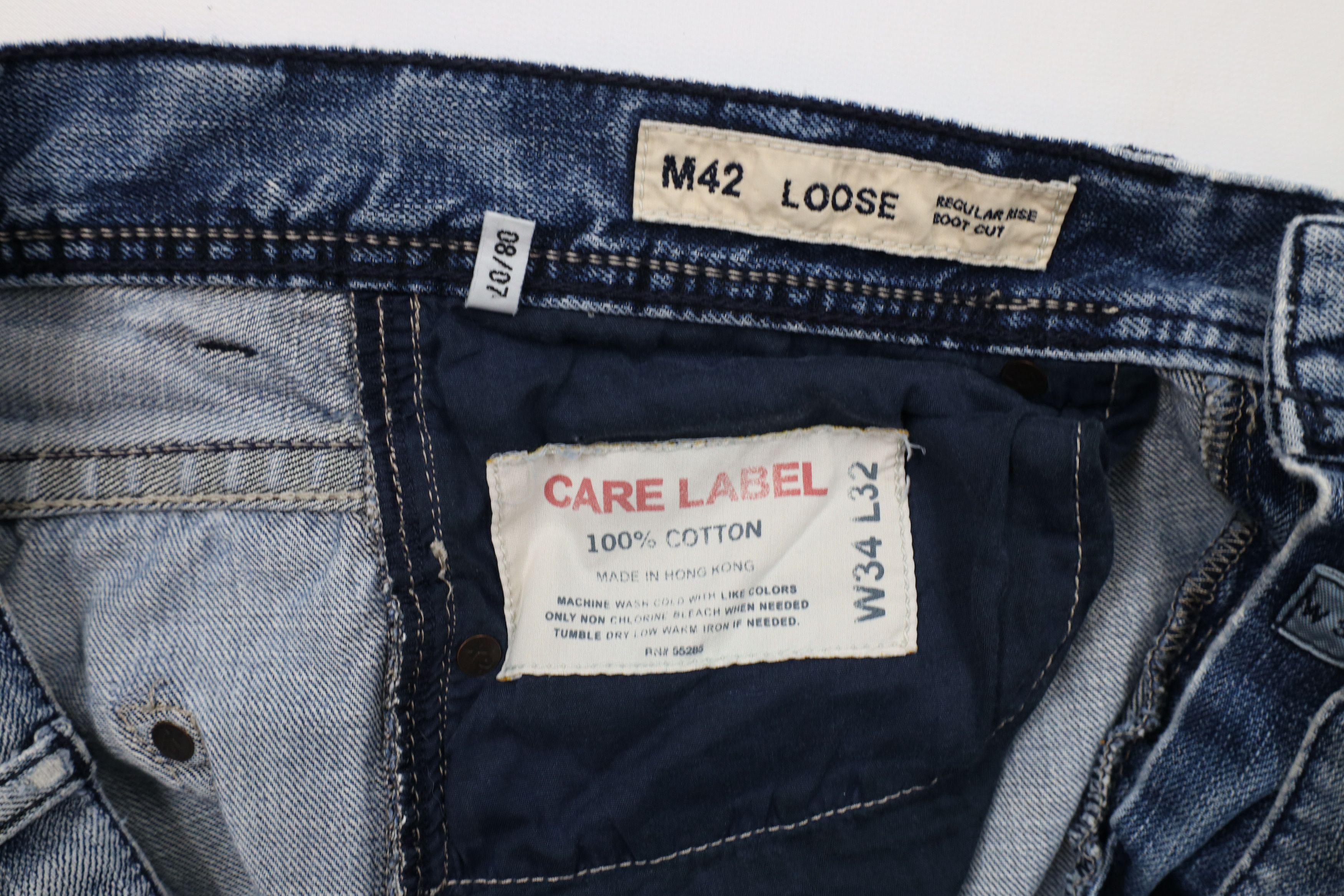Express × Vintage Vintage Express X2 Denim Loose Fit Boot Cut Denim Jeans Size US 34 / EU 50 - 10 Thumbnail