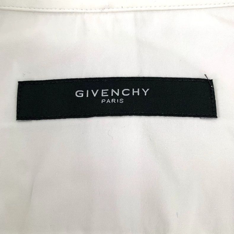 Givenchy Givenchy Size39 White Diagonal Zip Cotton Collar Single Bre Size US M / EU 48-50 / 2 - 5 Thumbnail
