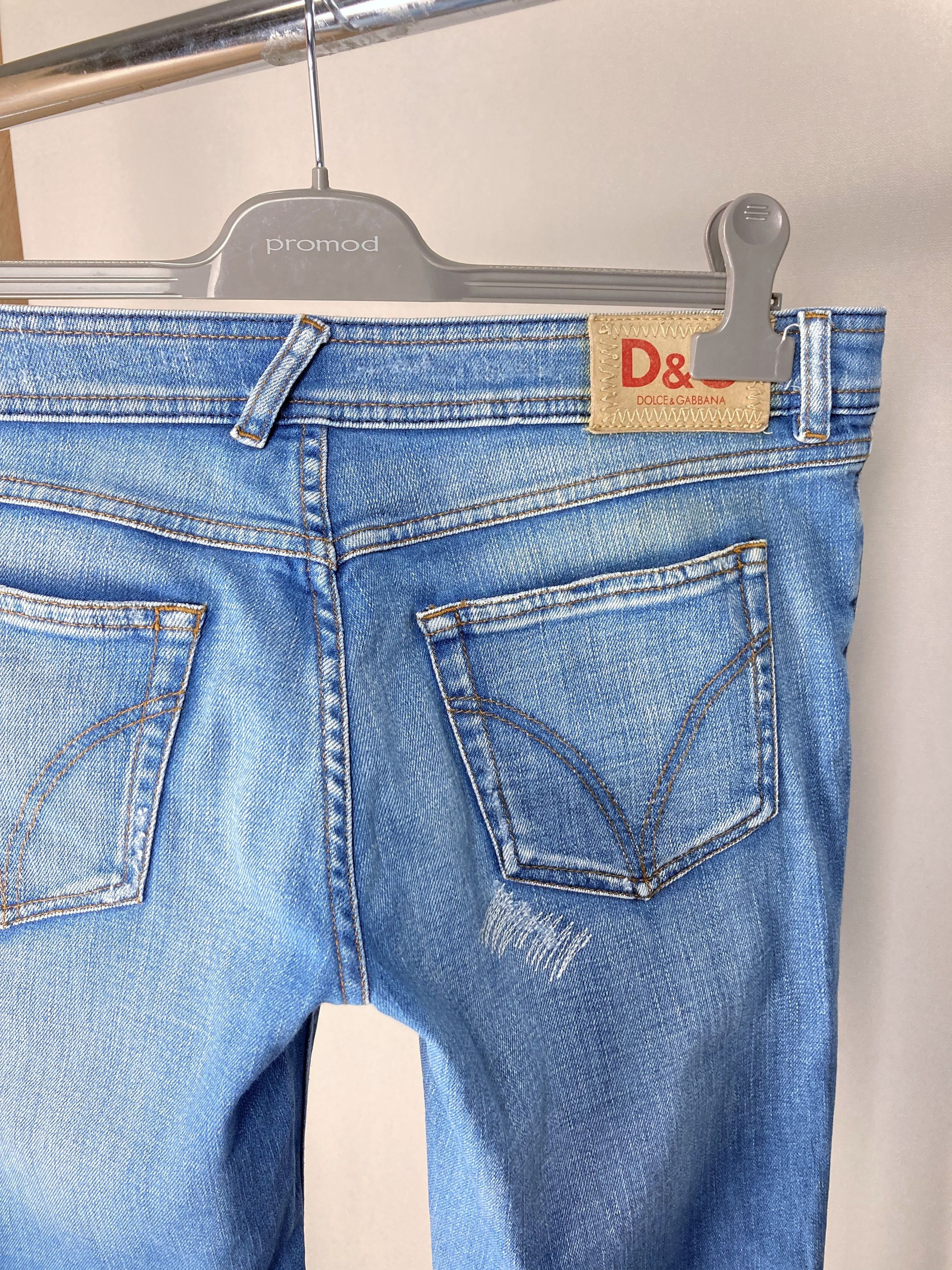Dolce & Gabbana Dolce & Gabbana Y2K Hypebeast Low Waist Jeans Distressed Size 30" / US 8 / IT 44 - 7 Thumbnail