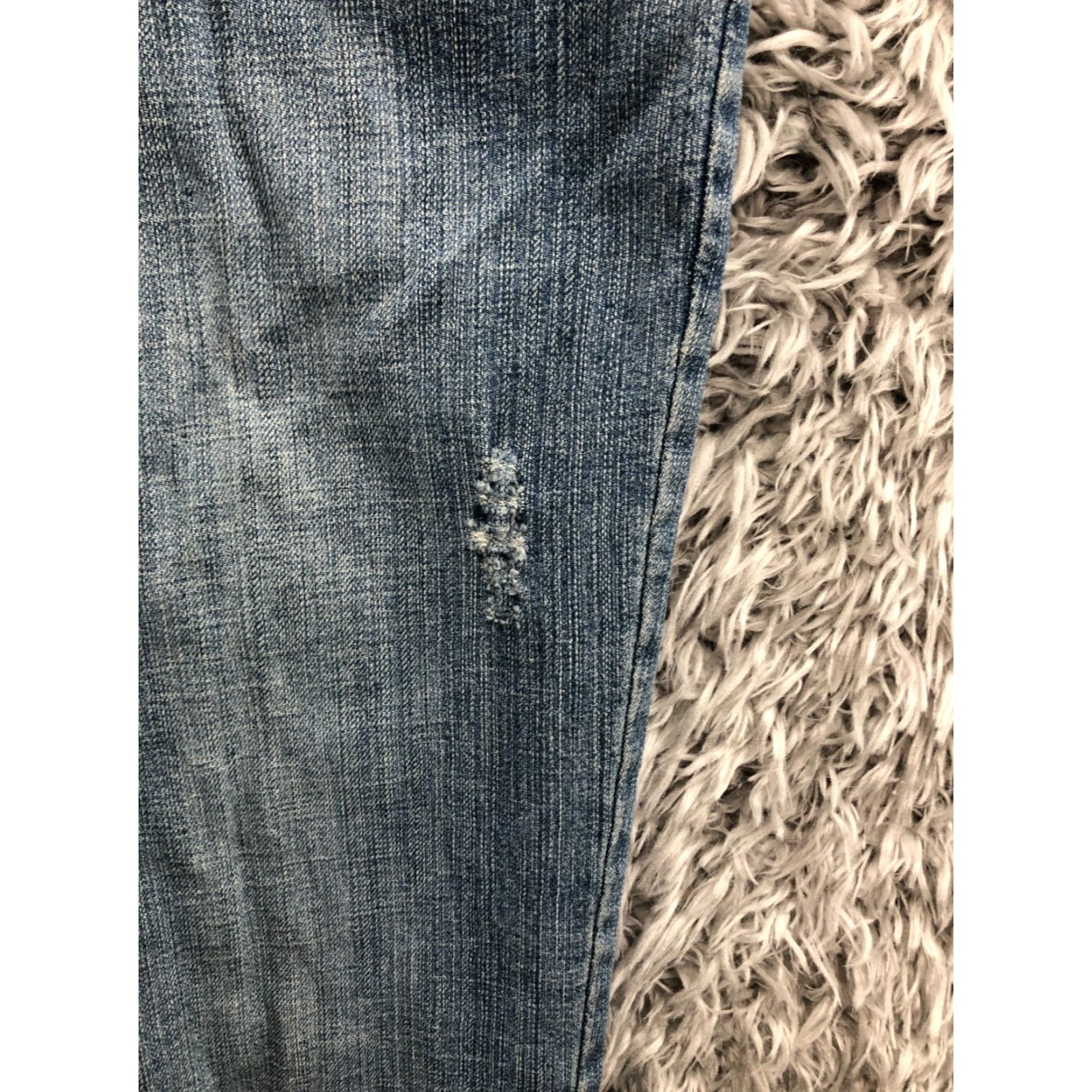 Vintage Chico's Platinum Straight Jeans Size 1 Womens Medium Wash Blue Denim 5-Pocket Regular Rise Belts Loops Zip Inseam 31 Brand Chico's Size 25" / US 0 / IT 36 - 5 Thumbnail