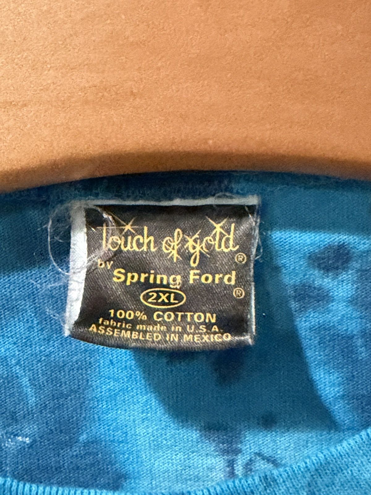 Vintage Spring Ford Usa Flag Aop Ss Shirt 1XL Bin 1 in Blue, Men's — image 4 of 6