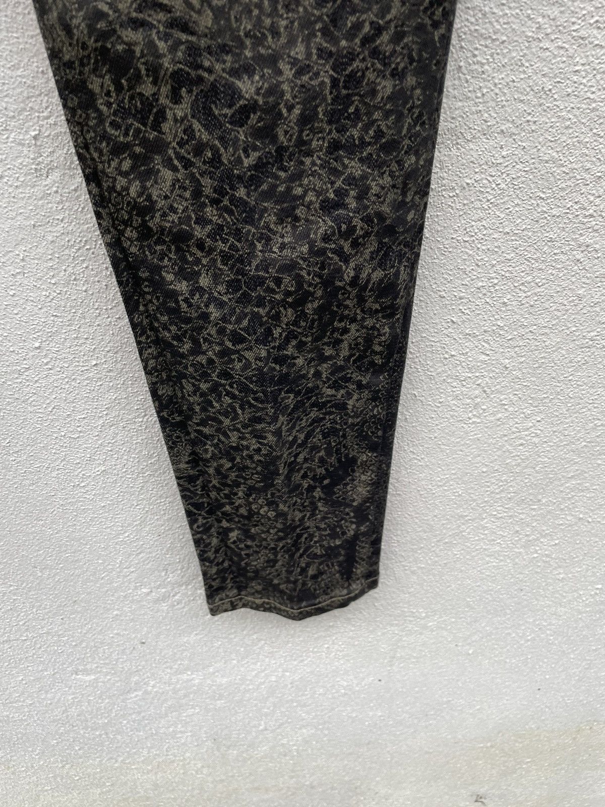 George Vintage Georges Rech Paris Snake Skin Skinny Jeans Size 32" / US 10 / IT 46 - 8 Thumbnail