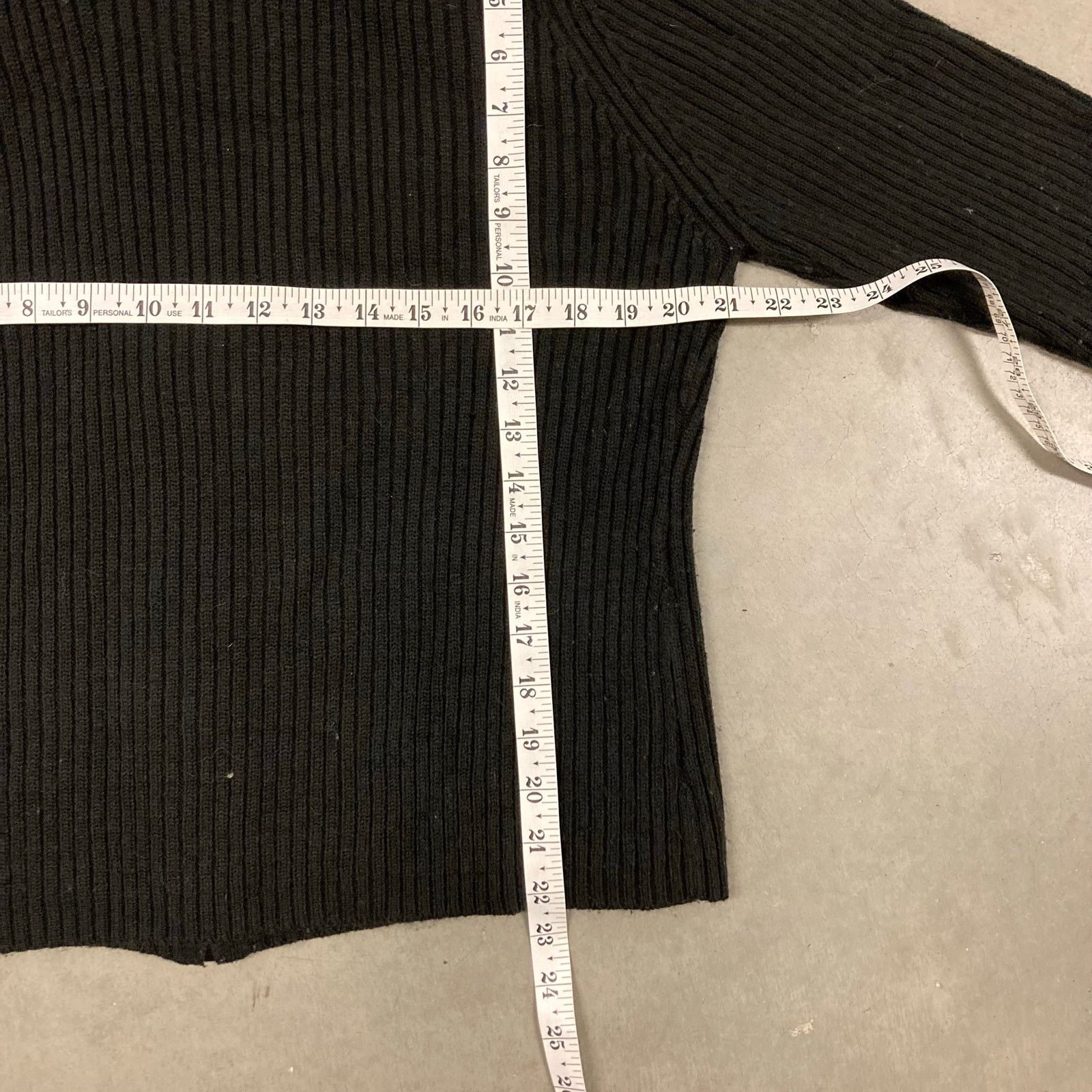 Vintage Fur collar ribbed zip up cardigan sweater Size M / US 6-8 / IT 42-44 - 3 Thumbnail