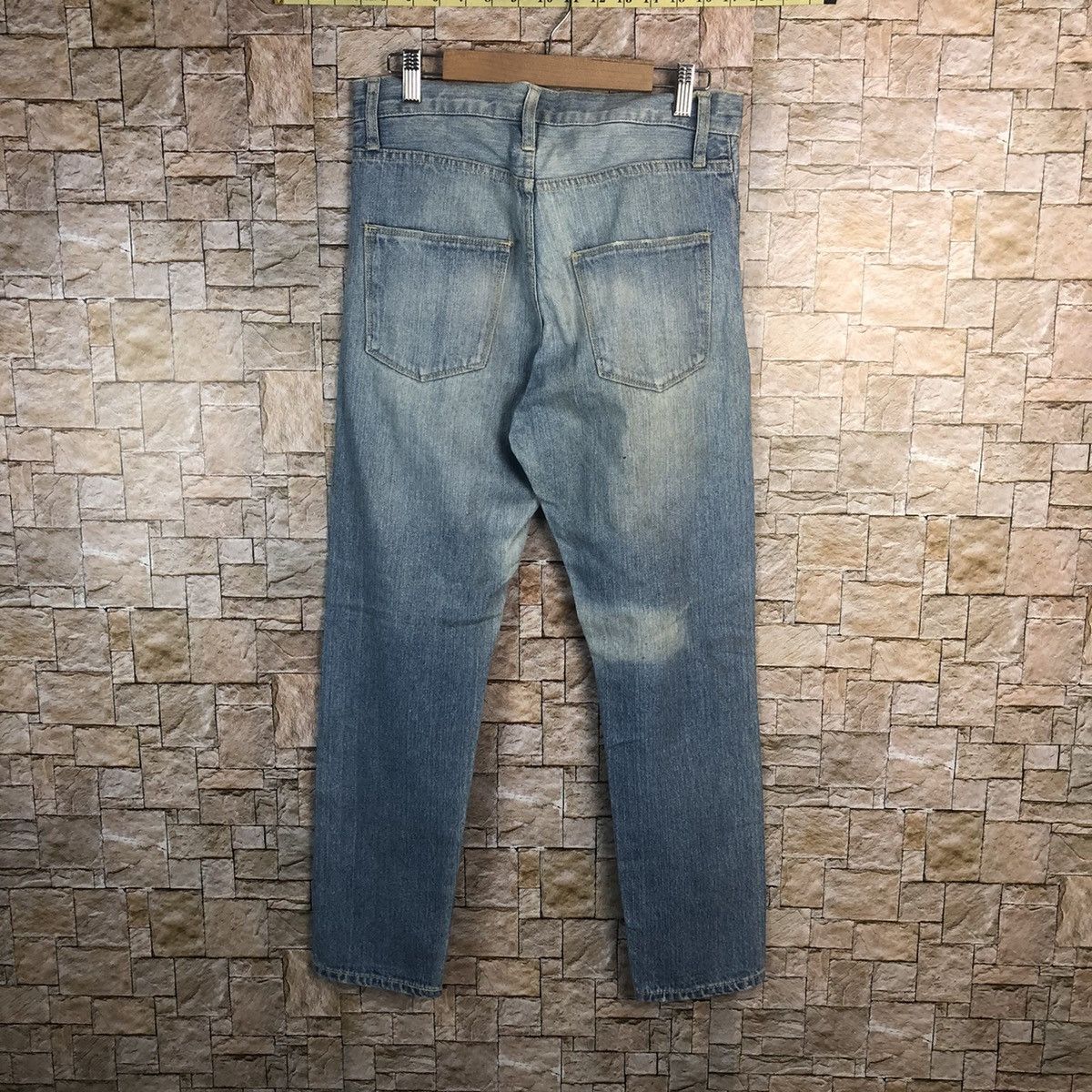 Japanese Brand Archives Blue Distressed Denim Pants #A65 Size US 30 / EU 46 - 12 Thumbnail
