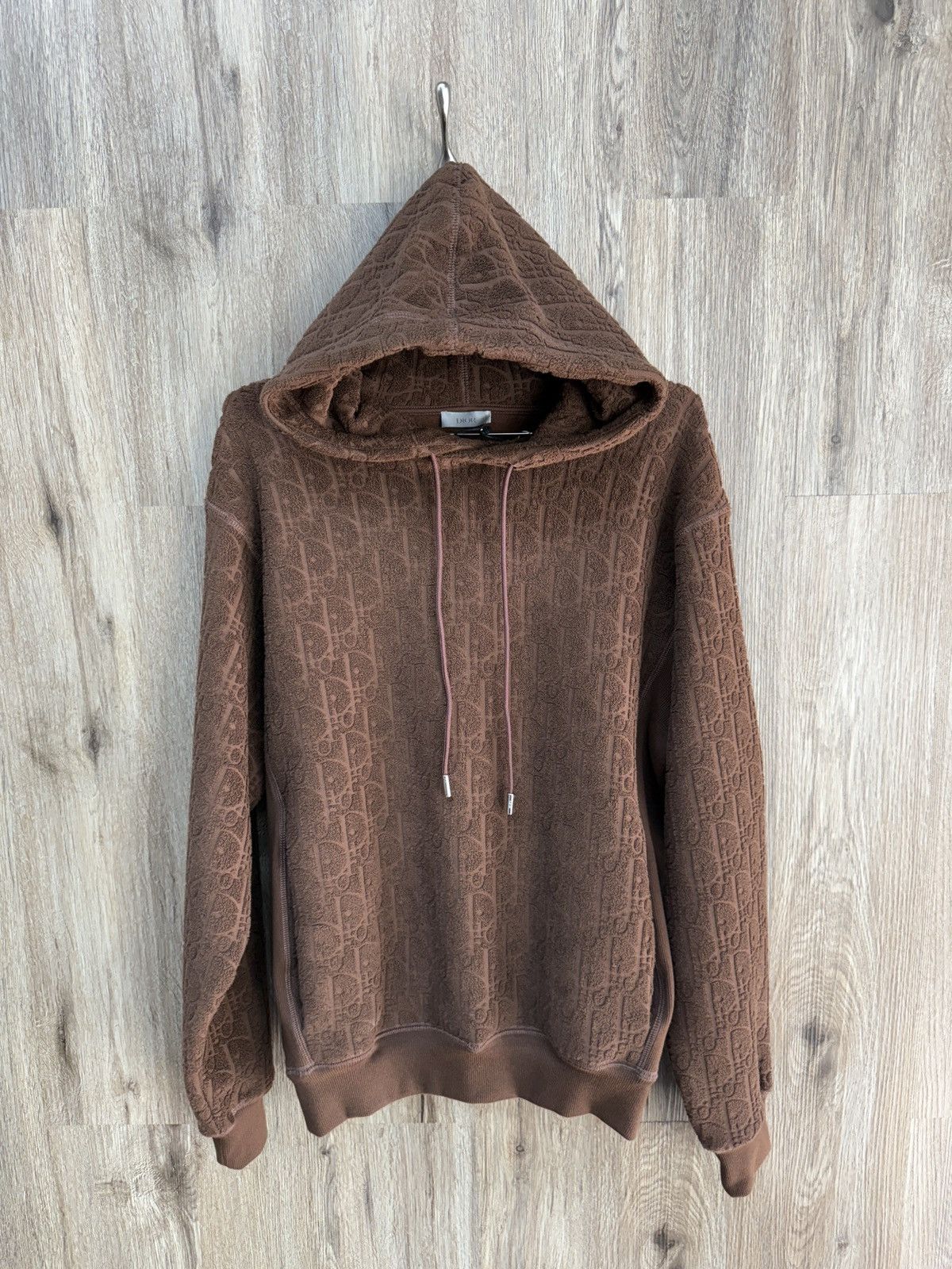 Dior Christian Dior Brown Towel Hoodie Size US S / EU 44-46 / 1 - 1 Thumbnail