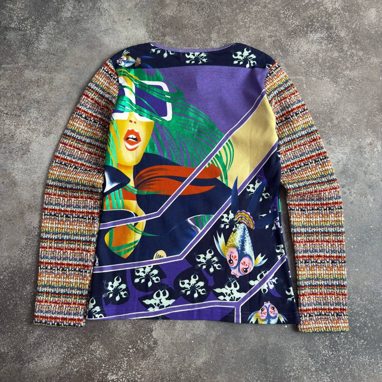 Custo Barcelona Custo Barcelona Y2K Vintage Lady Printed Long Sleeve Top Size M / US 6-8 / IT 42-44 - 9 Thumbnail