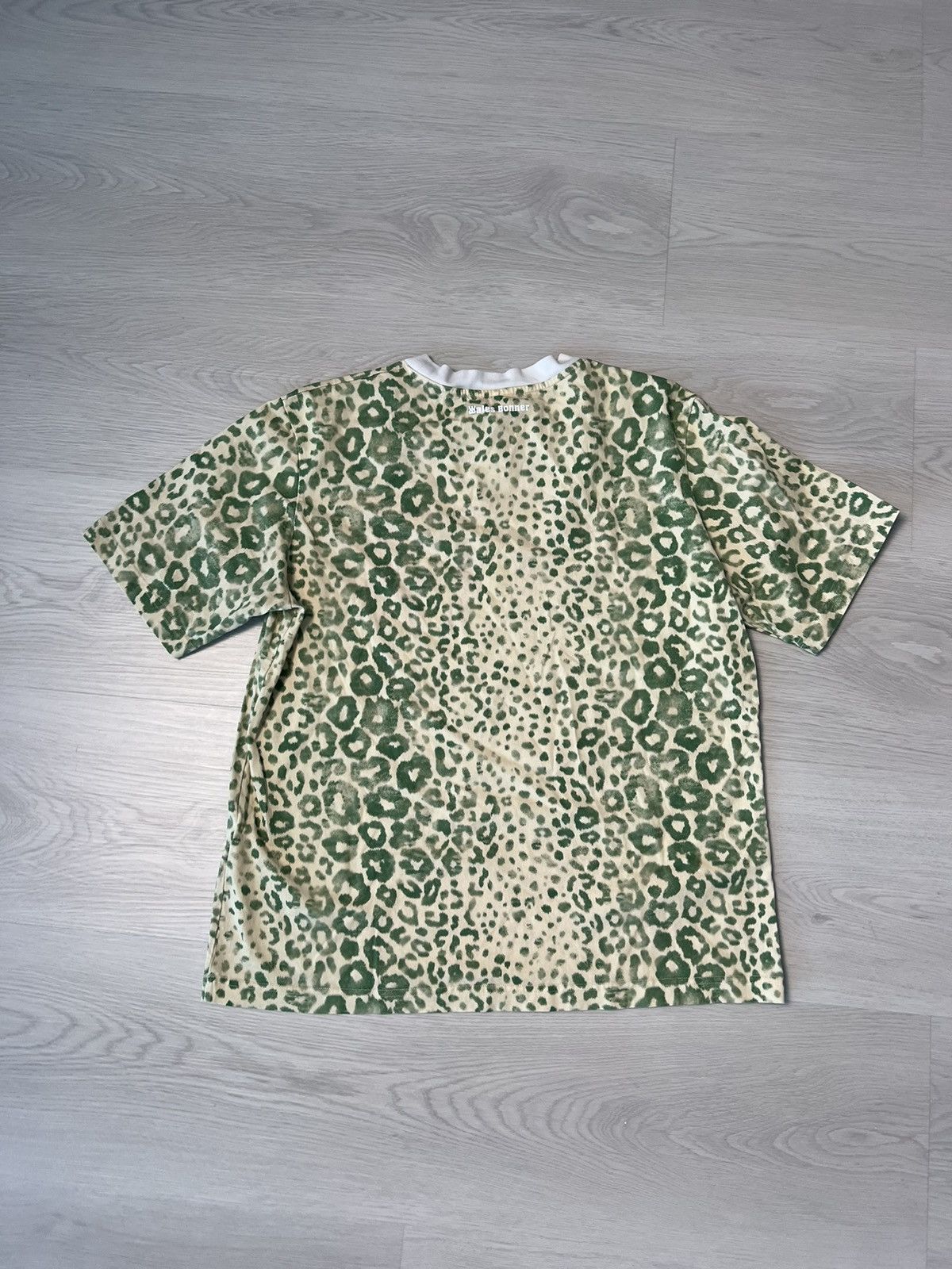 Wales Bonner Wales Bonner Logo-embroidered Leopard Print T-shirt Size US XL / EU 56 / 4 - 2 Thumbnail