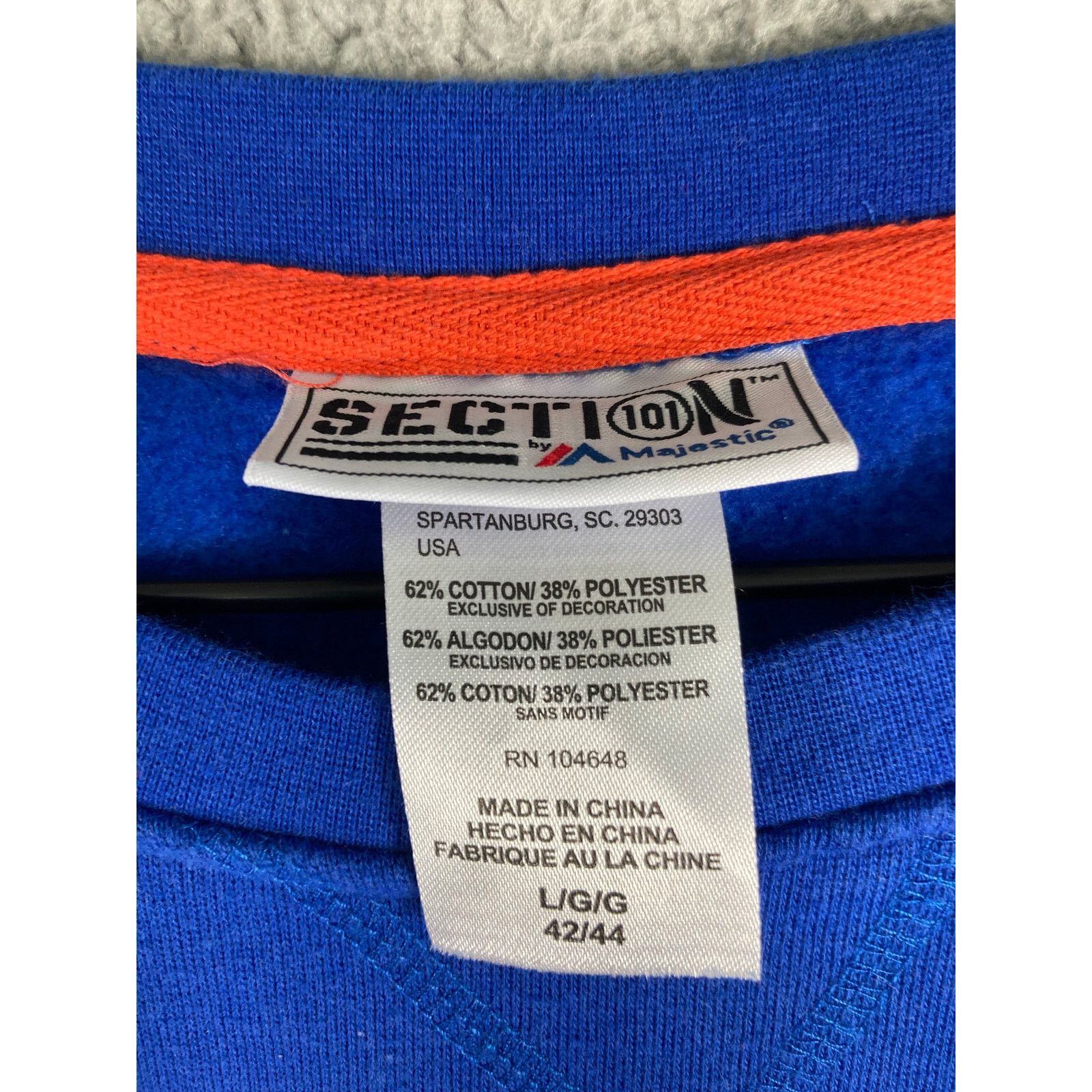 Majestic NCAA University of Florida Gators Men's Sweatshirt Size L Size US L / EU 52-54 / 3 - 8 Thumbnail