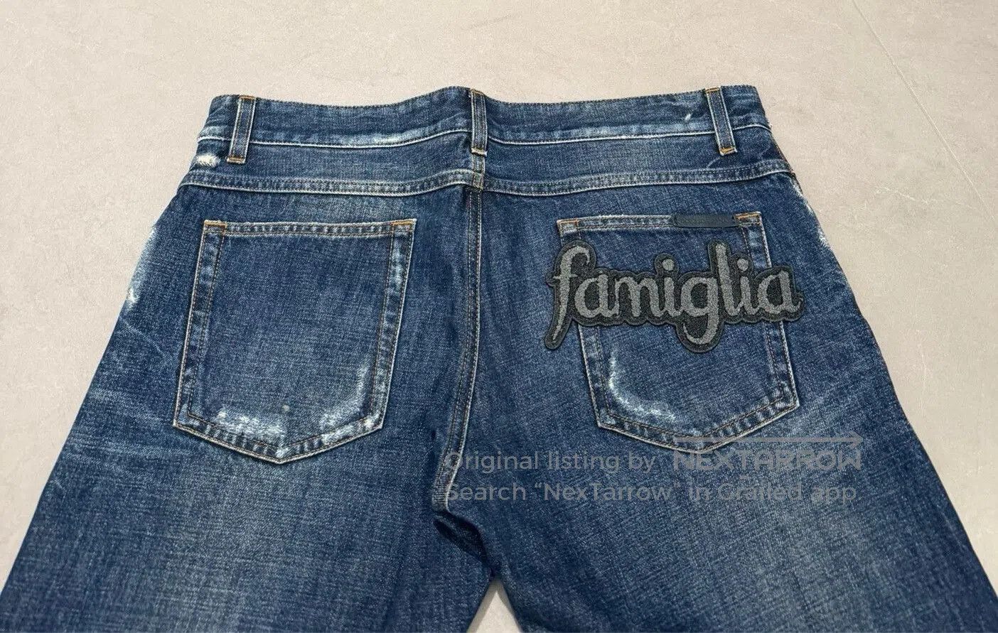 Dolce & Gabbana Dolce & Gabbana Heavy Embroidery Men's Jeans. Size US 34 / EU 50 - 4 Thumbnail