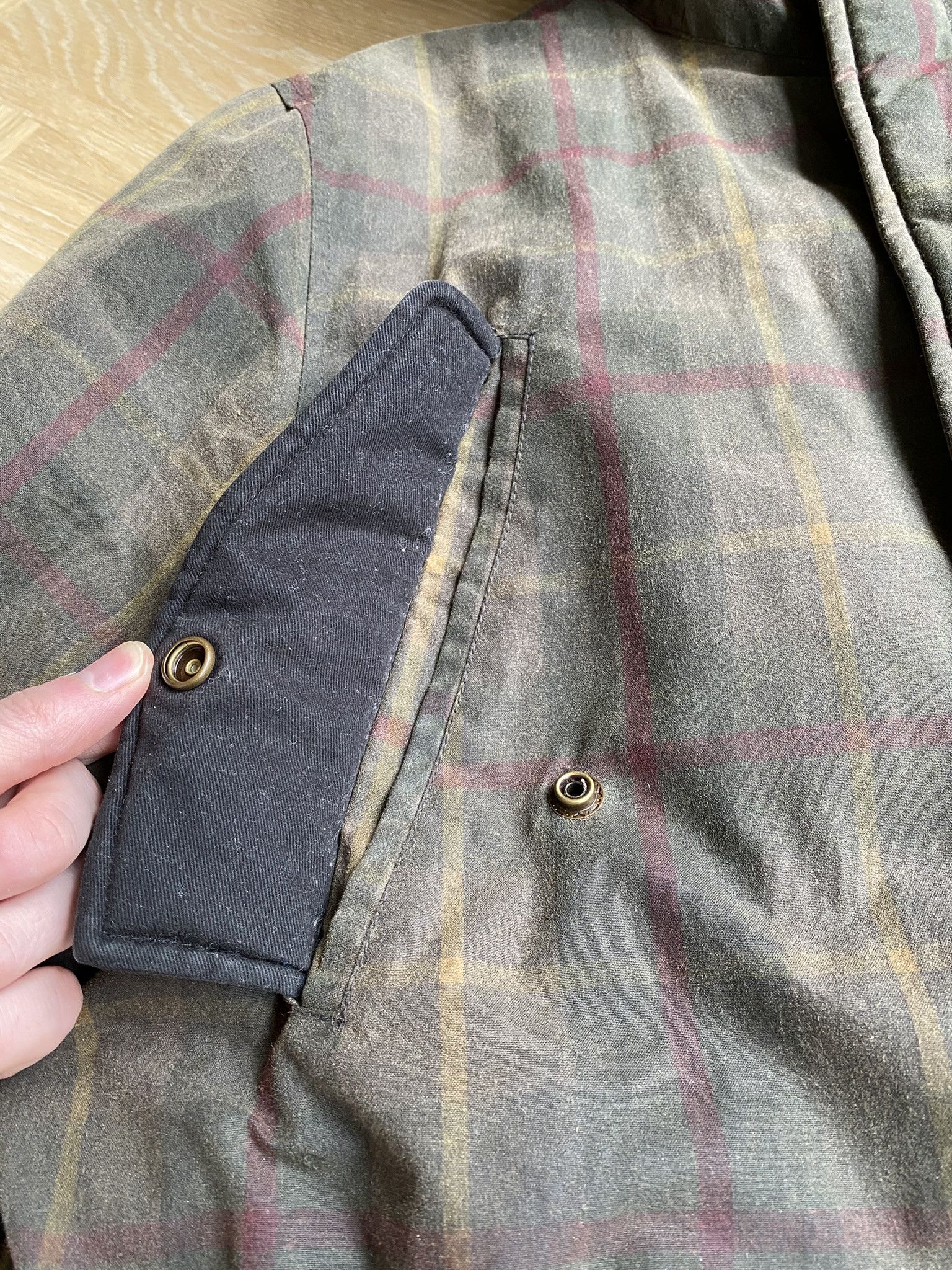 NN07 Waxed Check Coat - British Millerain Fabric Size US XL / EU 56 / 4 - 9 Thumbnail