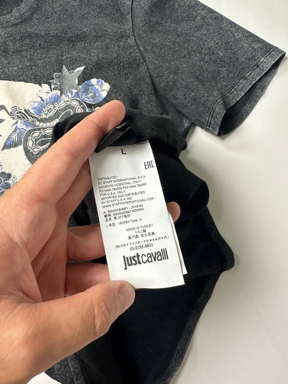 Just Cavalli Just Cavalli T-Shirt Skull Logo Tattoo Print Vibe Size US S / EU 44-46 / 1 - 7 Thumbnail