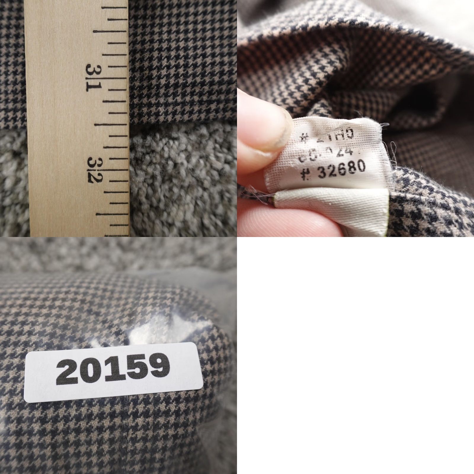 Orvis Orvis Shirt Mens XL Gray Houndstooth Flannel Button Up Long Sleeve Work Outdoor Size US XL / EU 56 / 4 - 8 Thumbnail