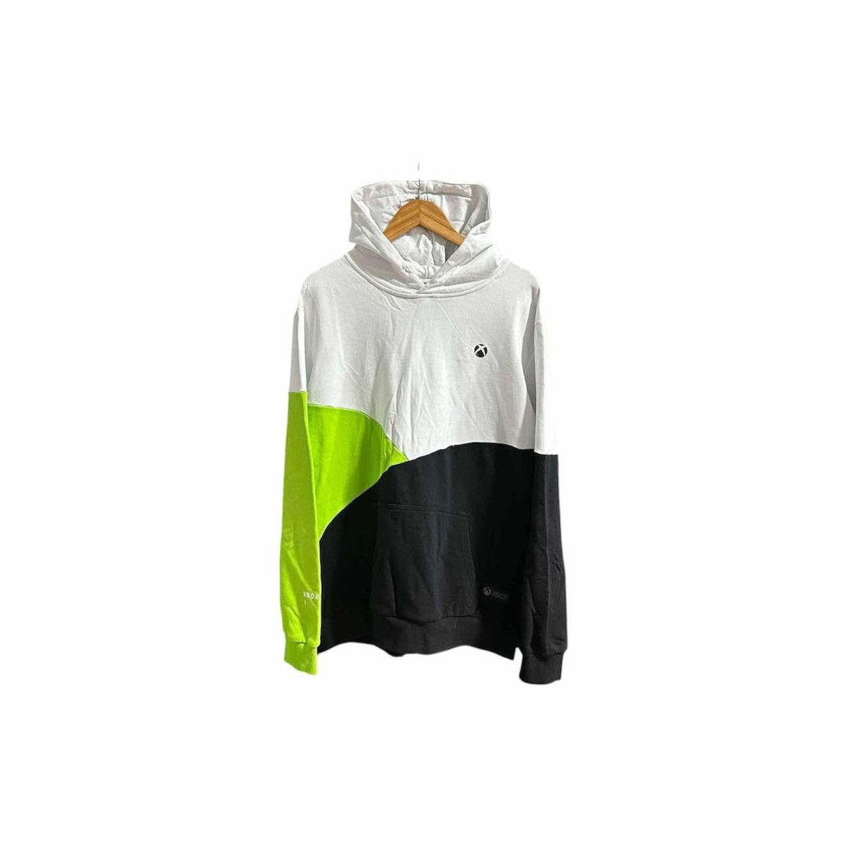 Japanese Brand 🔥Sick Y2K Xbox Hoodie Color Block Asymmetric Size US XL / EU 56 / 4 - 1 Thumbnail