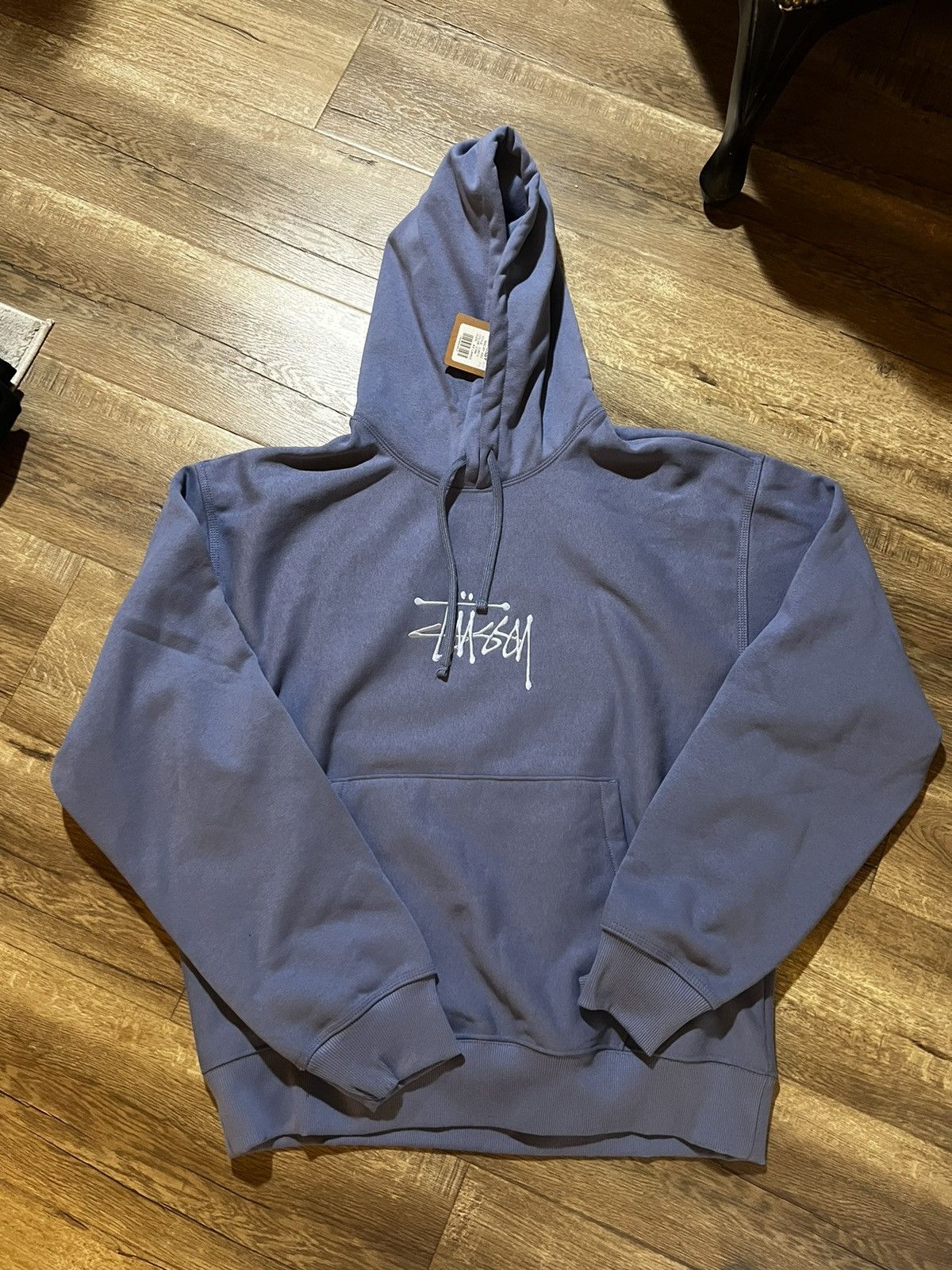 image of Stussy Basic Hoodie in Blue, Men's (Size 2XL)