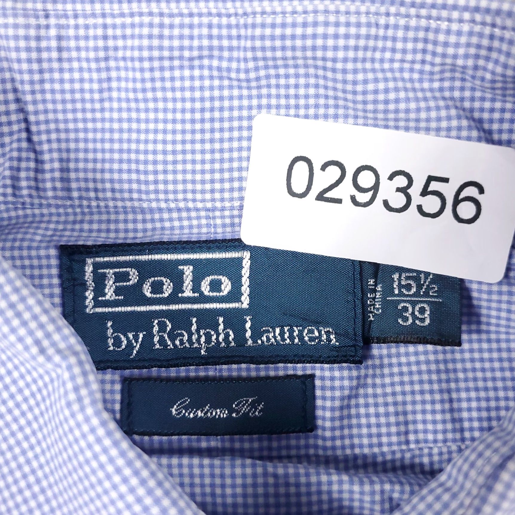 Ralph Lauren Ralph Lauren Shirt 15.5 Blue Check Dress Shirt Button Up Long Sleeve Cotton Regular Mens Size 40R - 8 Thumbnail