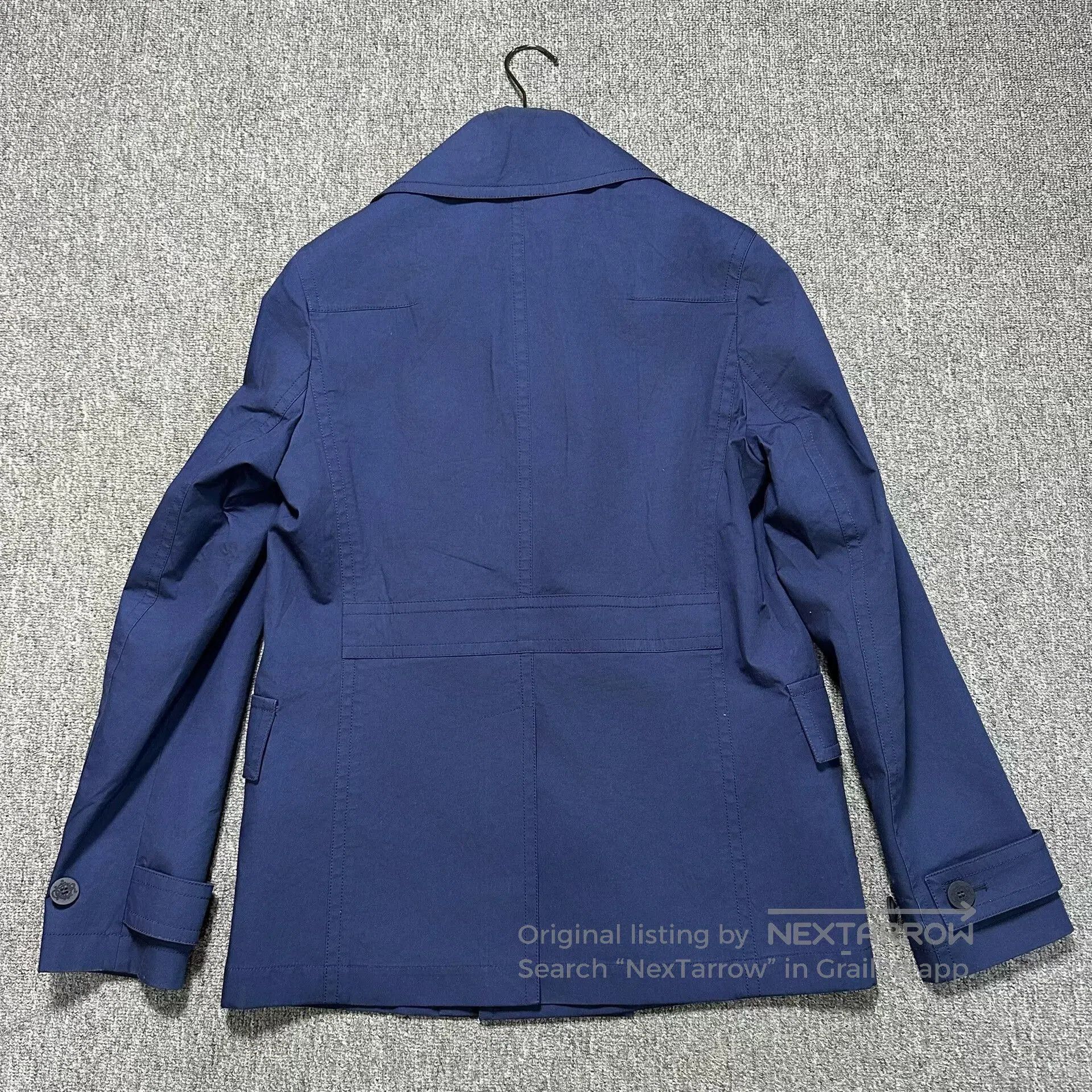 Dior deep blue double-breasted trench coat. Size US L / EU 52-54 / 3 - 4 Thumbnail