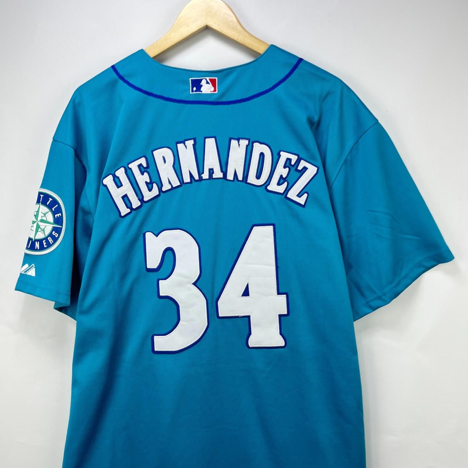 MLB Vintage Seattle Mariners Teoscar Hernandez Jersey 52 2XL Size ONE SIZE - 4 Thumbnail