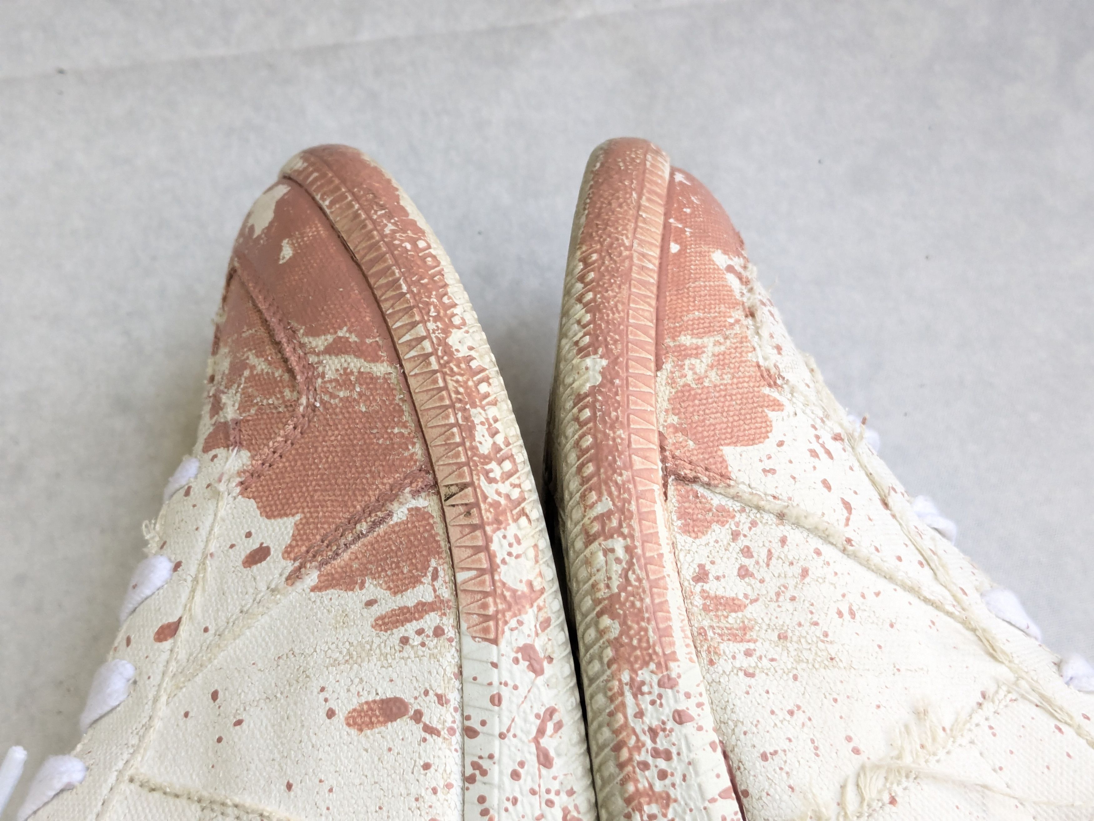 Maison Margiela Maison Margiela Replica GAT White Pink Paint Splatter 8 41 Size US 8 / EU 41 - 9 Thumbnail
