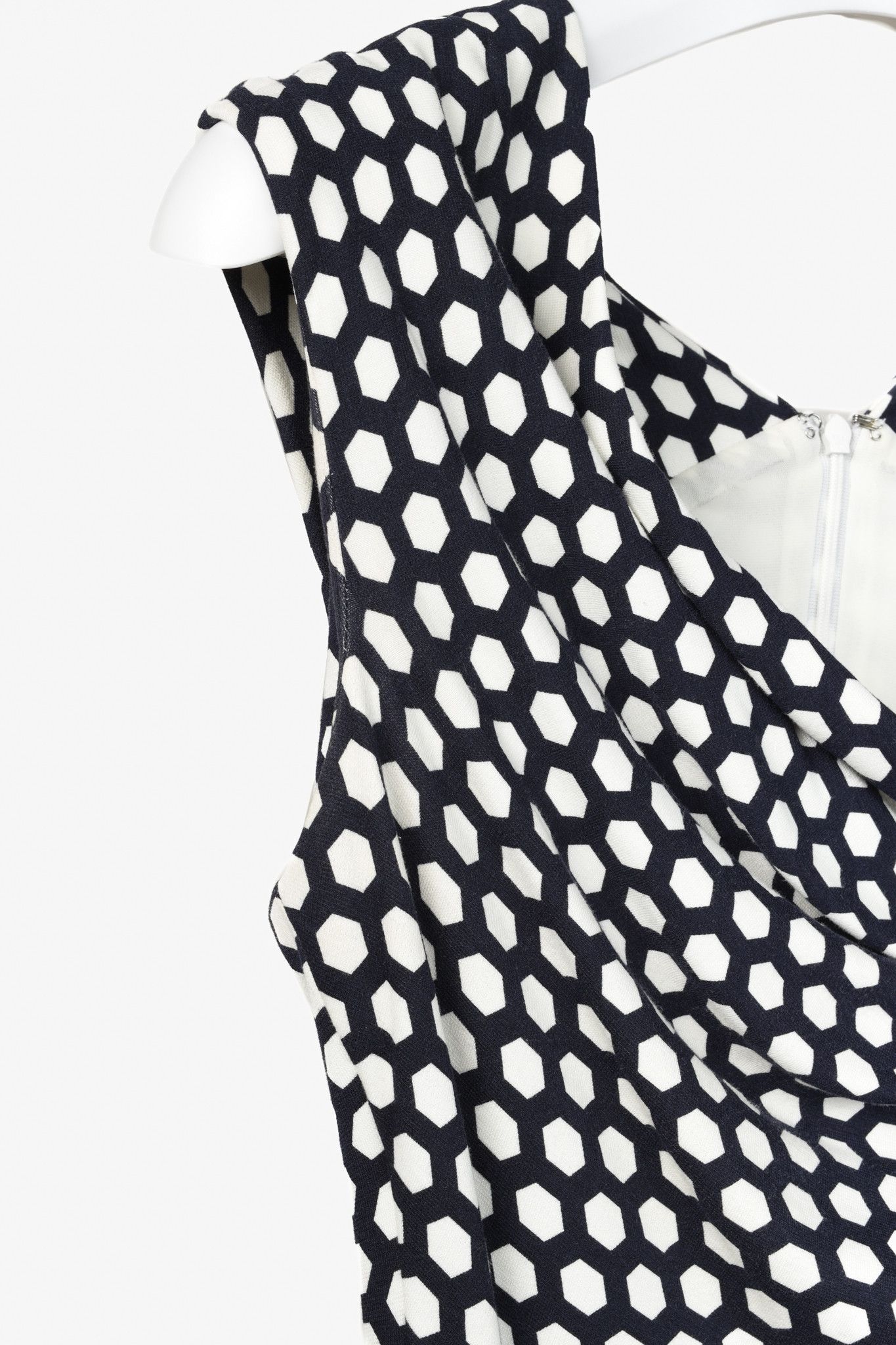 Escada Escada Diarina Marine Geometric Print Dress Size XS / US 0-2 / IT 36-38 - 5 Thumbnail