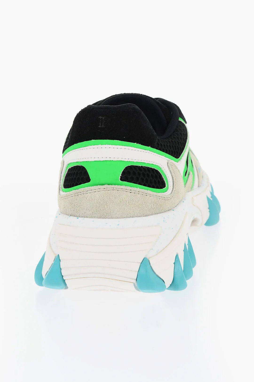 Balmain og1mm0326 Mesh & Suede Low-Top Sneakers in Multicolor Size US 11 / EU 44 - 3 Thumbnail
