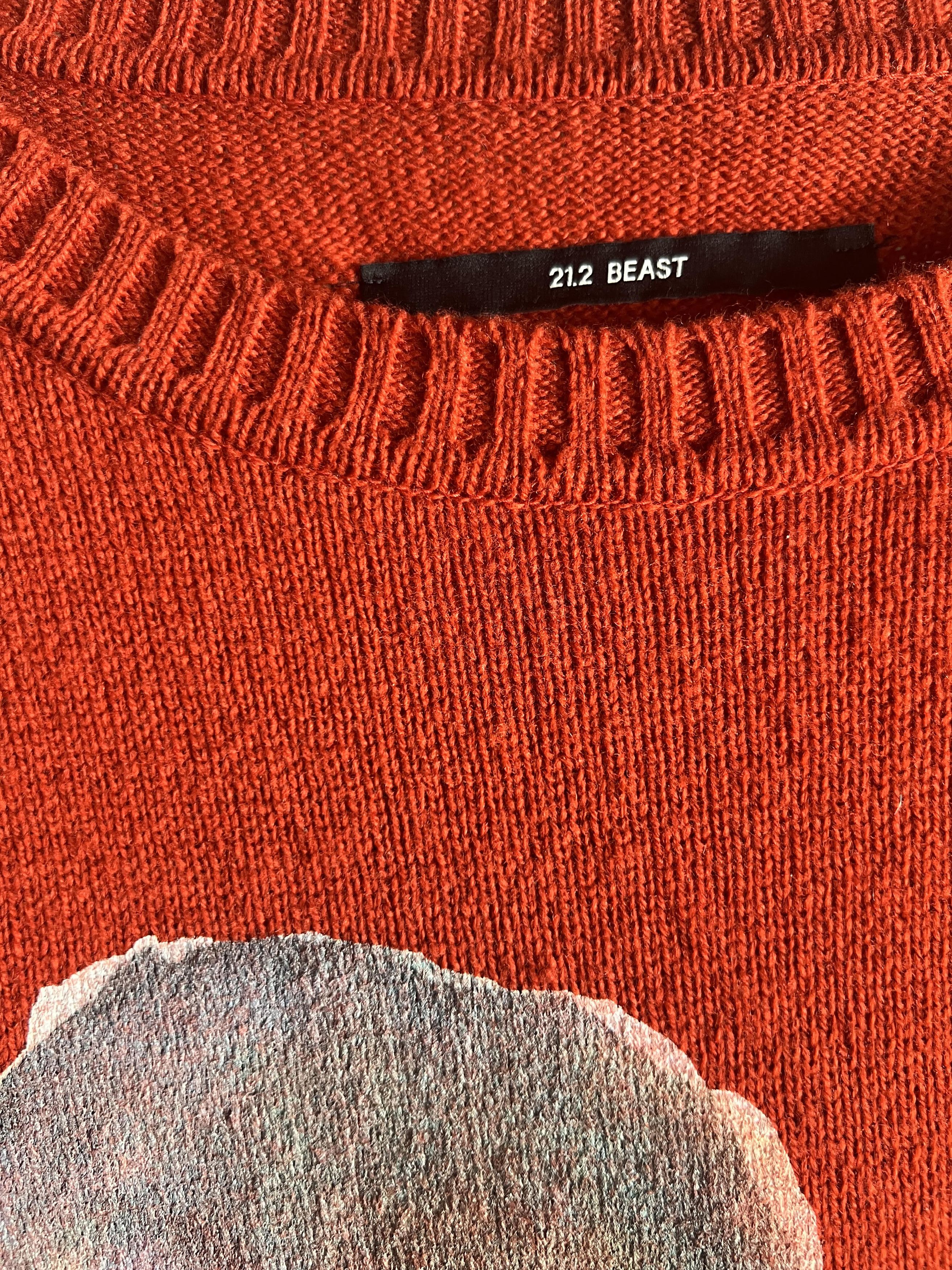 Song For The Mute SONG FOR THE MUTE BEAST SWEATER SS 2021 Size US M / EU 48-50 / 2 - 4 Thumbnail