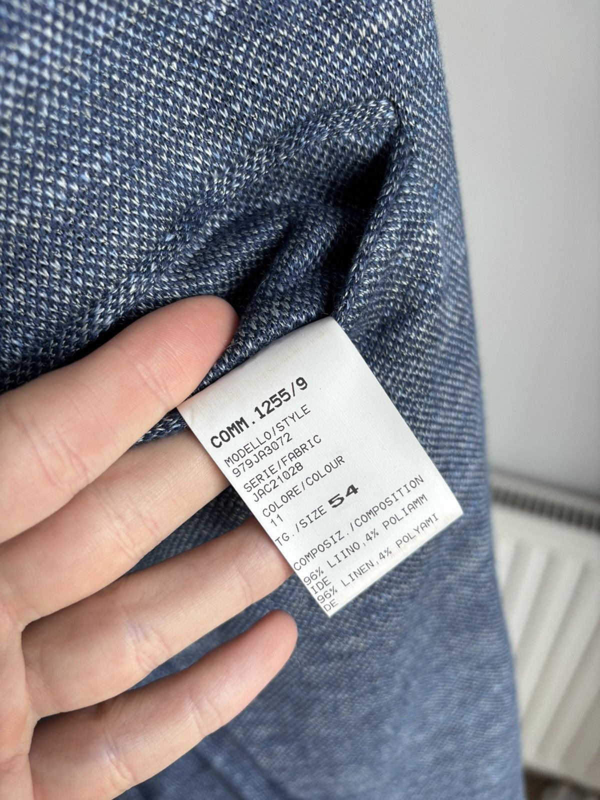 Eleventy Eleventy Linen Blend Blazer Size 44R - 14 Thumbnail