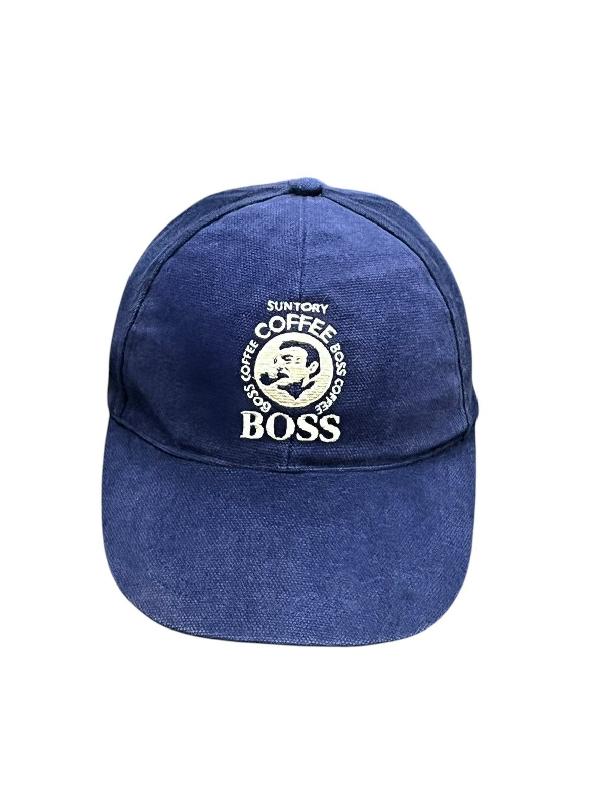 Japanese Brand 90’s SUNTORY COFFEE BOSS Sunfaded Embroidery Strap-back Hat Size ONE SIZE - 5 Thumbnail