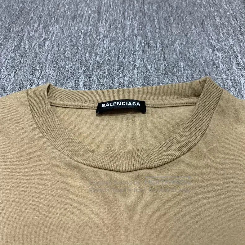 Balenciaga Balenciaga Khaki Color Wheat Crown Short Sleeve Size US S / EU 44-46 / 1 - 7 Thumbnail