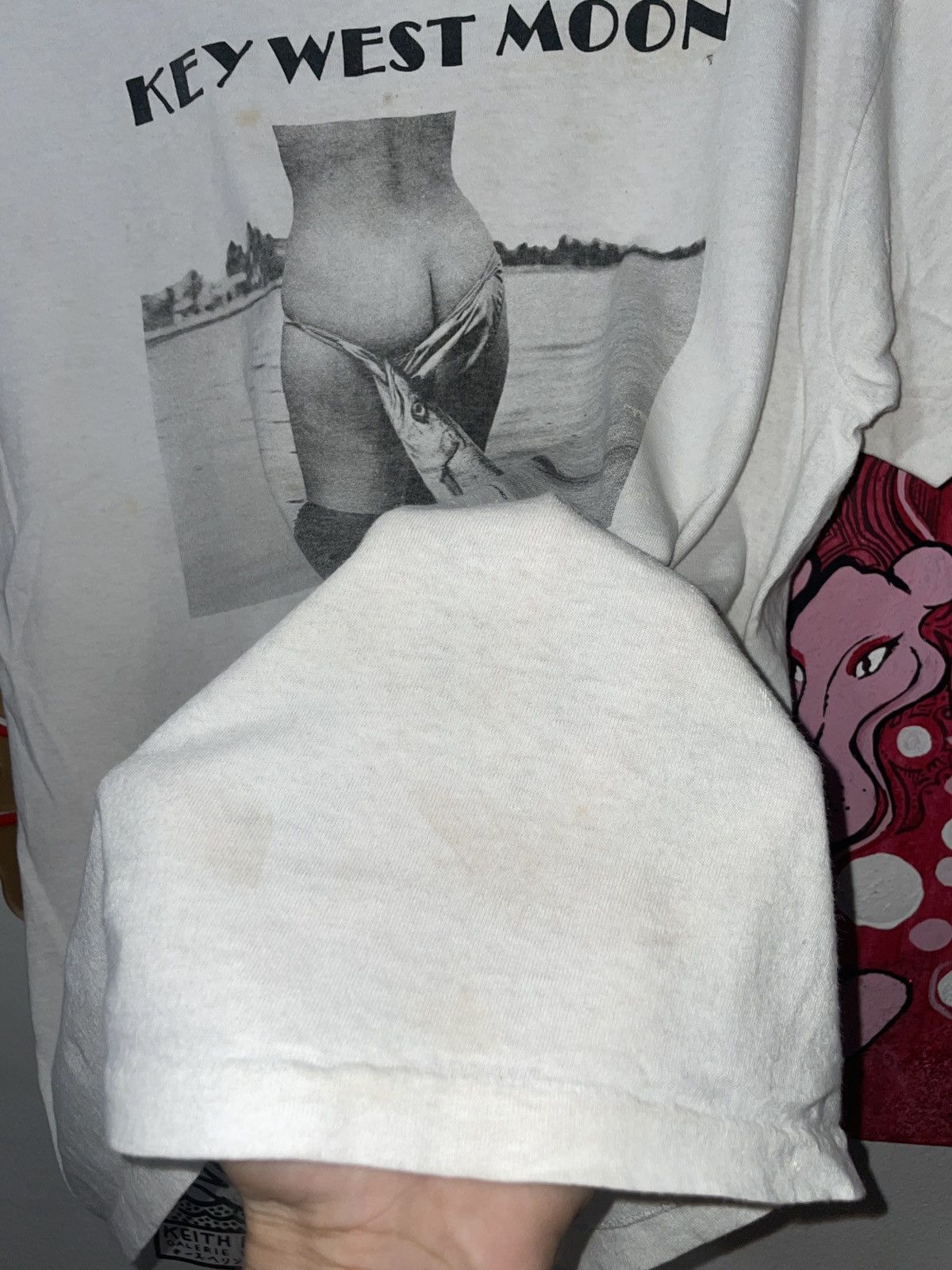 Vintage 1986 KEY WEST MOON GRAPHIC SHIRT Size US XL / EU 56 / 4 - 7 Thumbnail