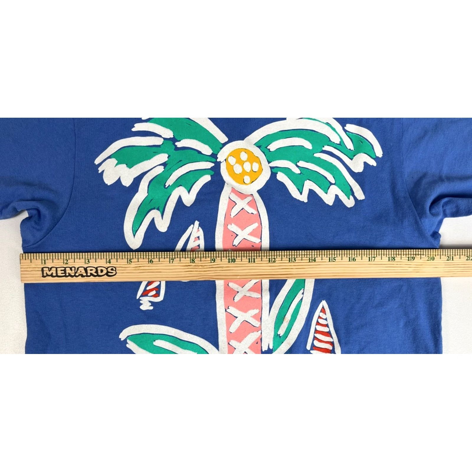 4SDESIGNS VINTAGE Ken Done for B.J. Designs T-Shirt Women’s 80s Short Sleeve Size M Blue 100% Cotton United States Mens Womens Girls Boys Size M / US 6-8 / IT 42-44 - 8 Thumbnail
