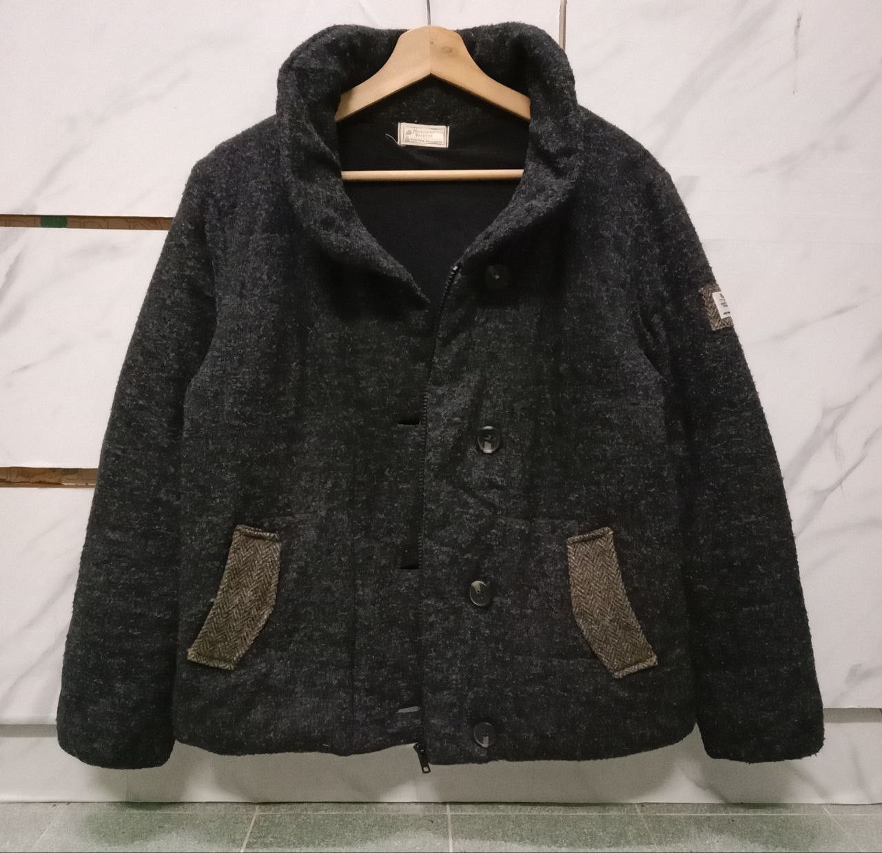 Harris Tweed Harris Tweed Natural Palette Wool Winter Cropped Jacket Size L / US 10 / IT 46 - 7 Thumbnail