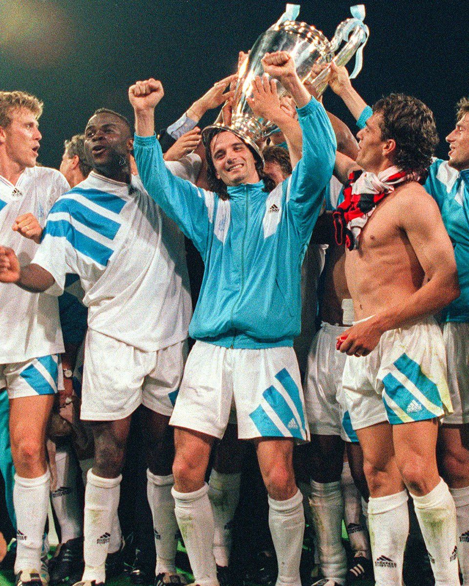 Adidas Olympique Marseille 1992-93 Adidas Champion League Jersey Size US L / EU 52-54 / 3 - 2 Thumbnail
