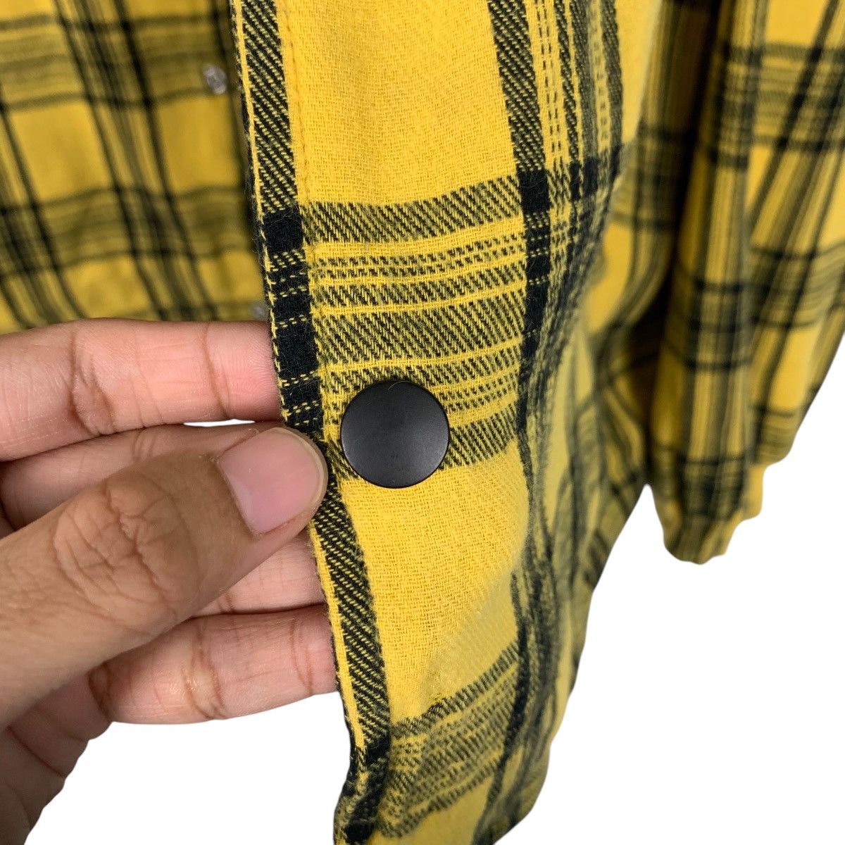 Vision Streetwear VISION STREETWEAR Big Logo Yellow Checked Jacket #1574-C70 Size US M / EU 48-50 / 2 - 14 Thumbnail
