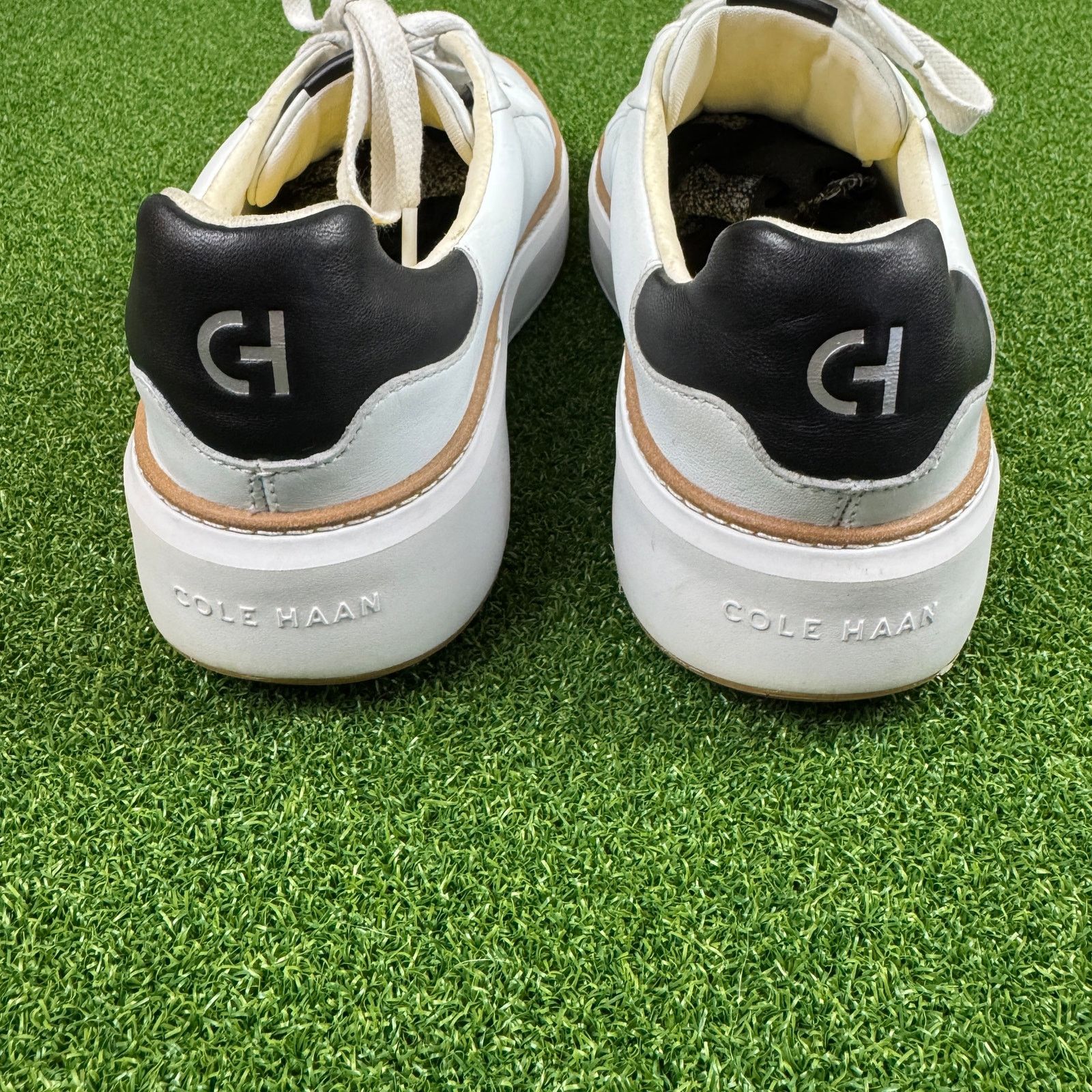 Cole Haan Cole Haan Grand.ØS Leather Sneakers White Black Mens 9B Size US 9 / EU 42 - 7 Thumbnail