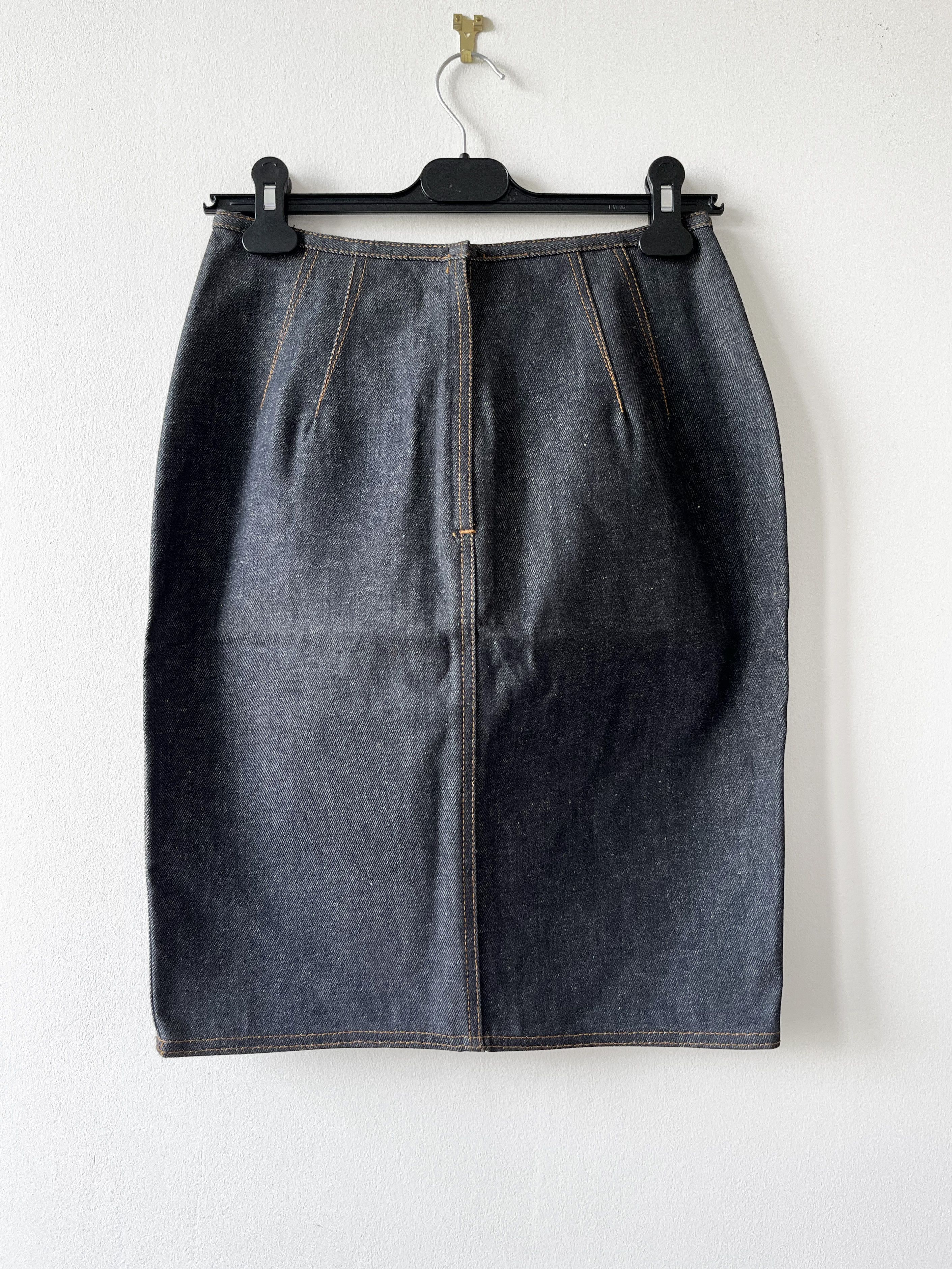 Jean Paul Gaultier Jean Paul Gaultier JUNIOR vintage denim skirt Size 28" / US 6 / IT 42 - 2 Thumbnail