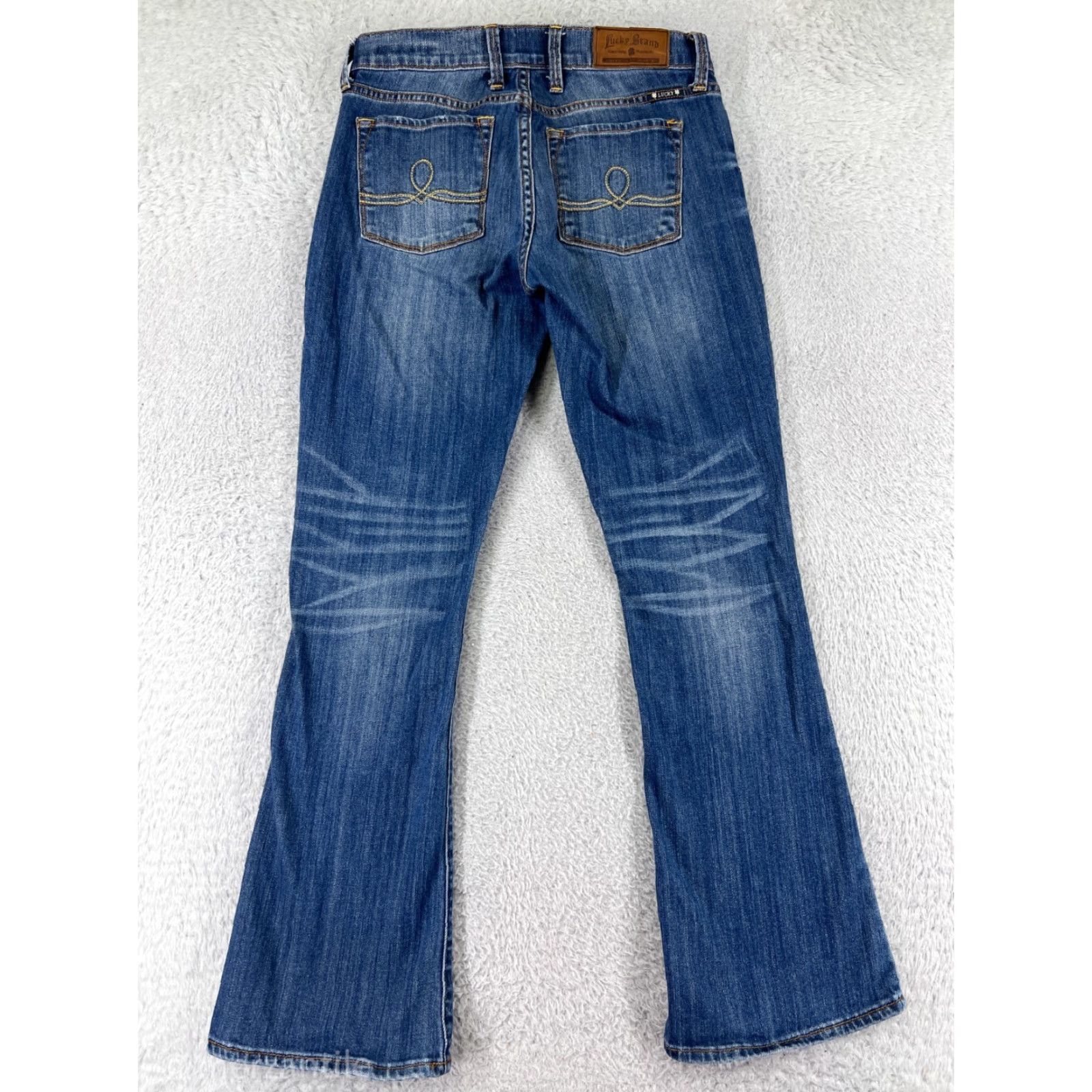 Lucky Brand Lucky Brand Jeans Women 4 Blue Denim Sofia Straight 5-Pocket Cotton Blend Stretch Size 27" / US 4 / IT 40 - 2 Thumbnail