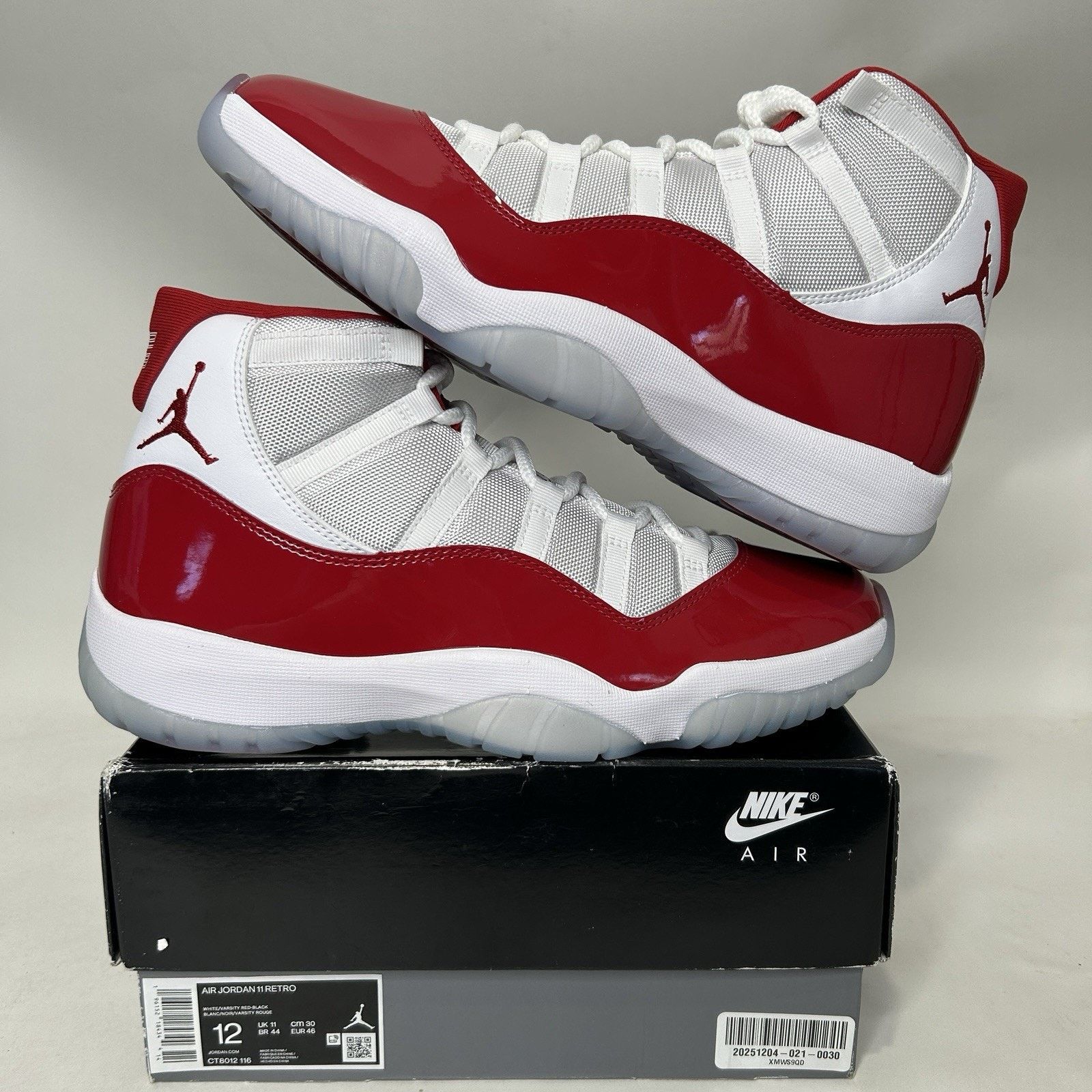 Jordan Brand Nike Air Jordan 11 High Retro “Cherry/Varsity Red White” Size US 12 / EU 45 - 1 Thumbnail