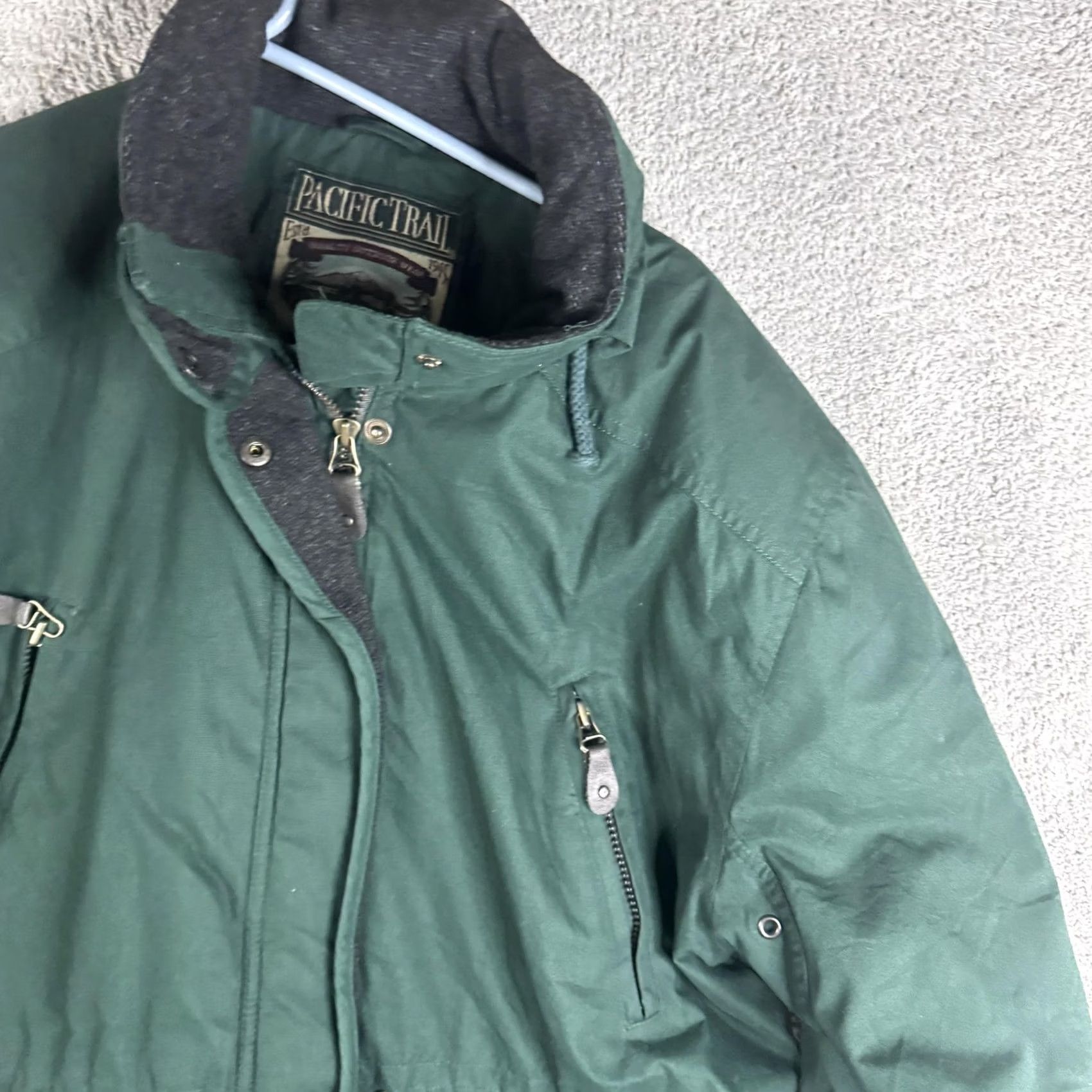 Vintage VINTAGE Pacific Trail Jacket Mens M Green Hooded Fleece Parka Outdoor 90s Size US M / EU 48-50 / 2 - 5 Thumbnail