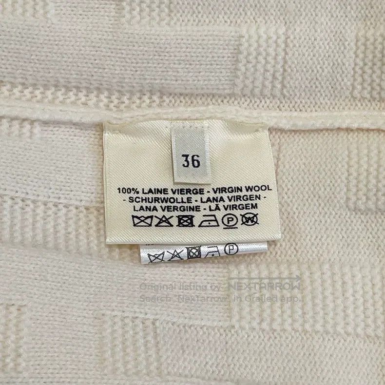 Hermes Hermes White Wool Crewneck Sweater Size XS / US 0-2 / IT 36-38 - 5 Thumbnail