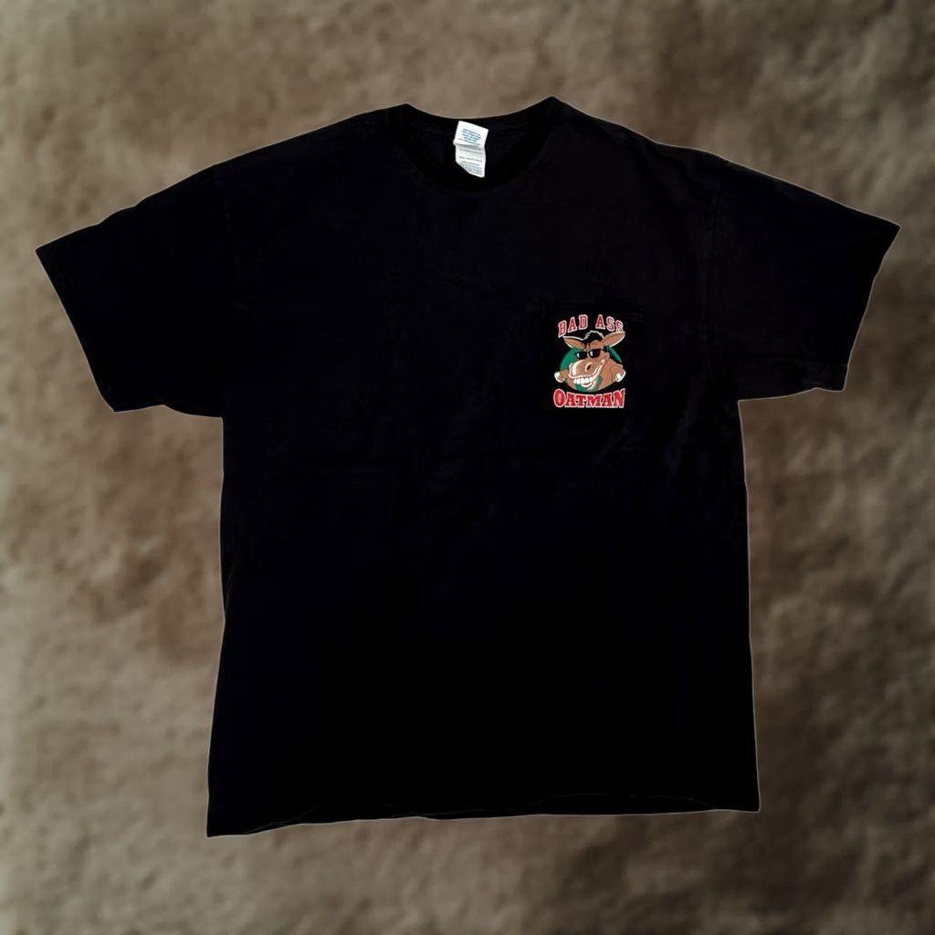 Vintage VINTAGE Bad Ass Oatman Arizona T-Shirt XL Black Mens Donkey Funny Biker Humor 90s Size US XL / EU 56 / 4 - 1 Thumbnail